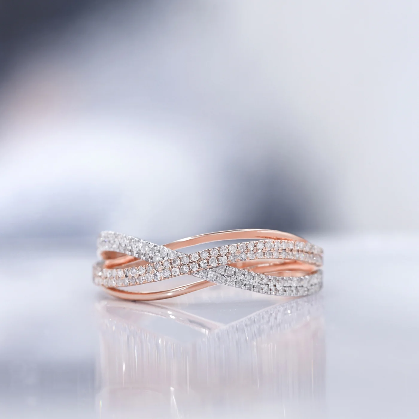 Bague "Ma Force" Diamants 0,31/150 - Or Rose 375/1000 - Image 2