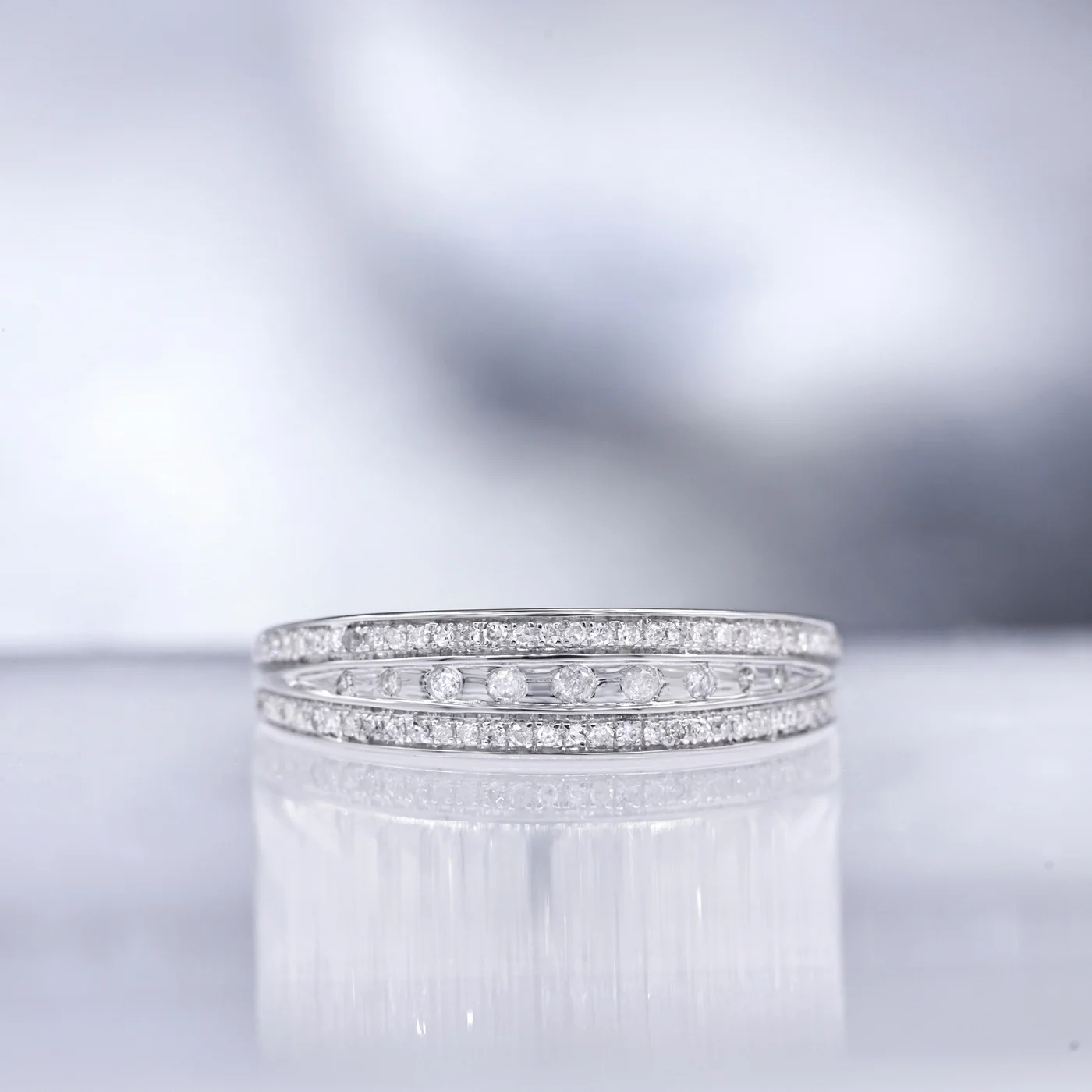 Bague "Ces Moments À Nous" Diamants 0,17/75 - Or Blanc 375/1000 - Image 3
