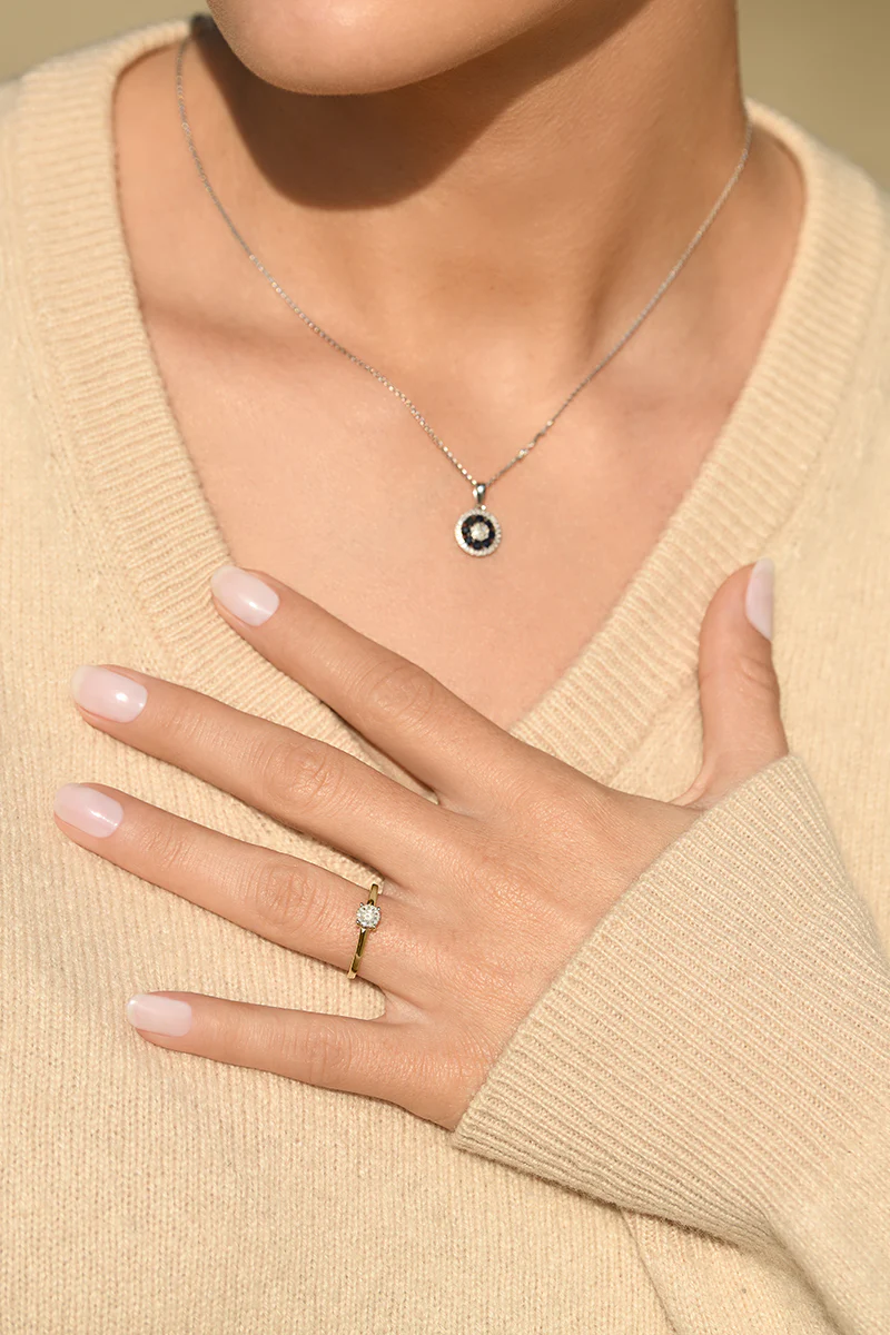 Bague "Akna" Diamants 0,11/11 - Or Jaune 375/1000 - Image 3
