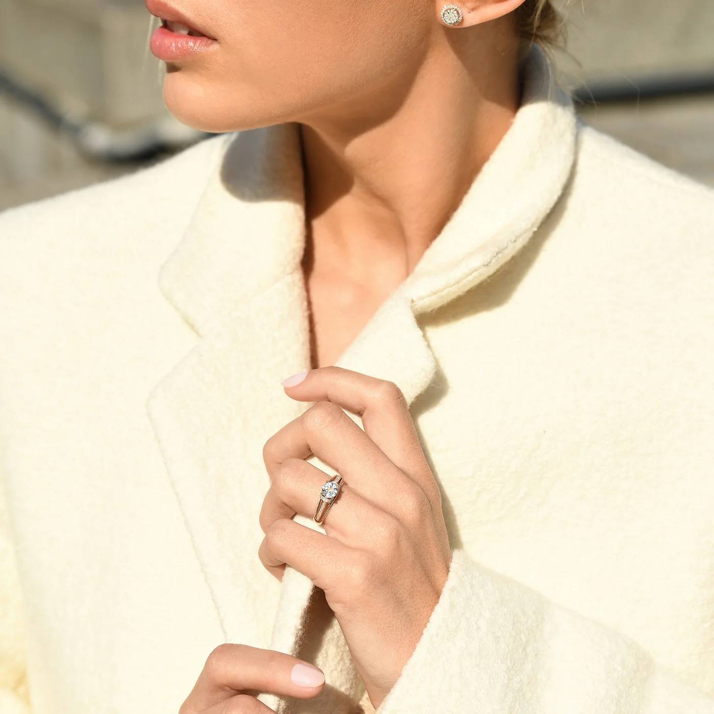 Bague "Mackay" D 0,32/76 Wt 1,43/1 - Or Jaune 375/1000 - Image 2