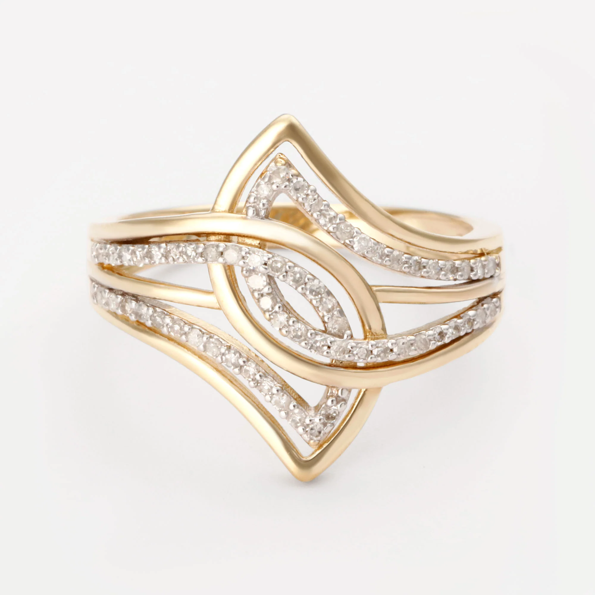 Bague "Éclat De Vie" Diamants 0,21/60 - Or Jaune 375/1000 - Image 2
