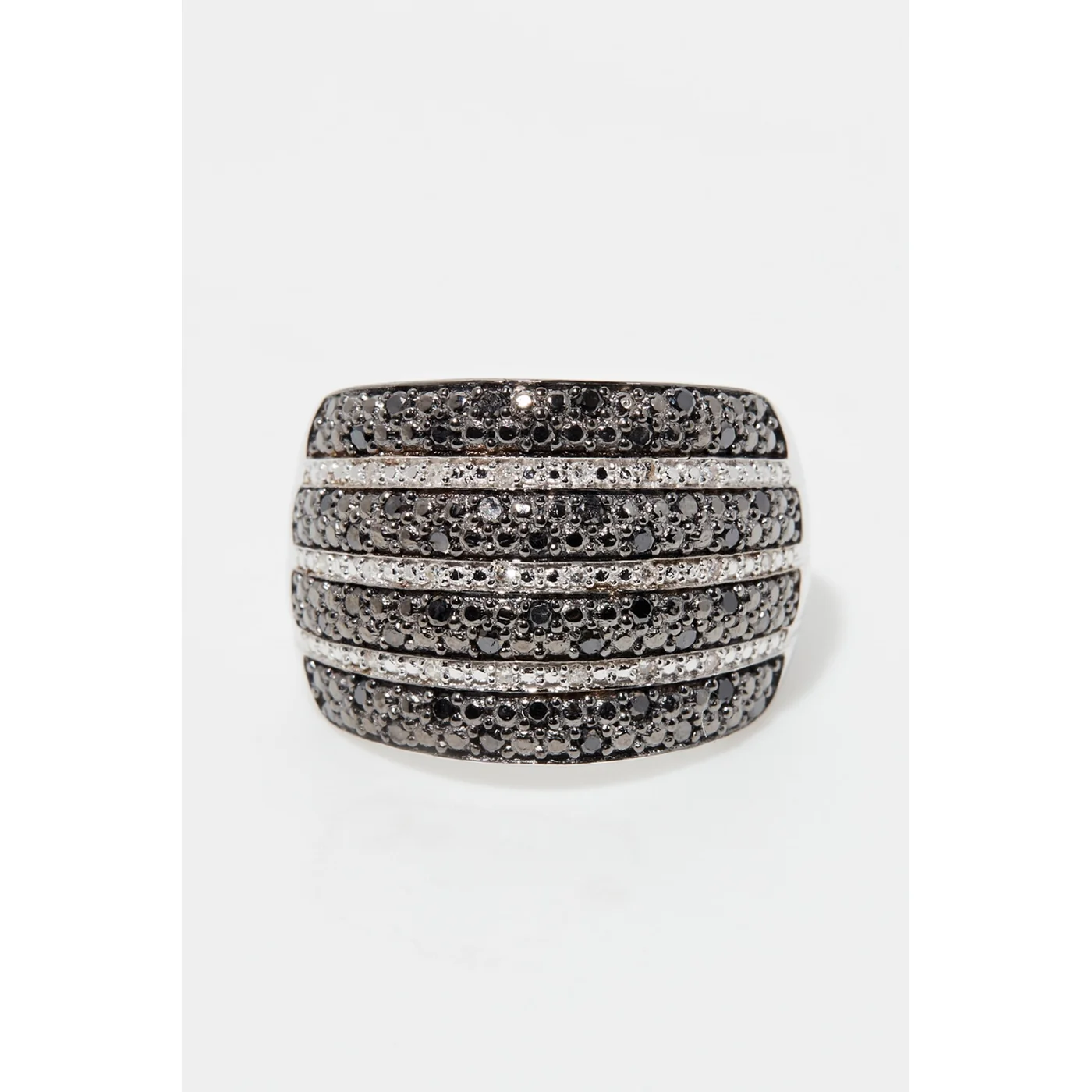 Bague "Maeva" D 0,501/64 - Or Blanc 375/1000 - Image 2