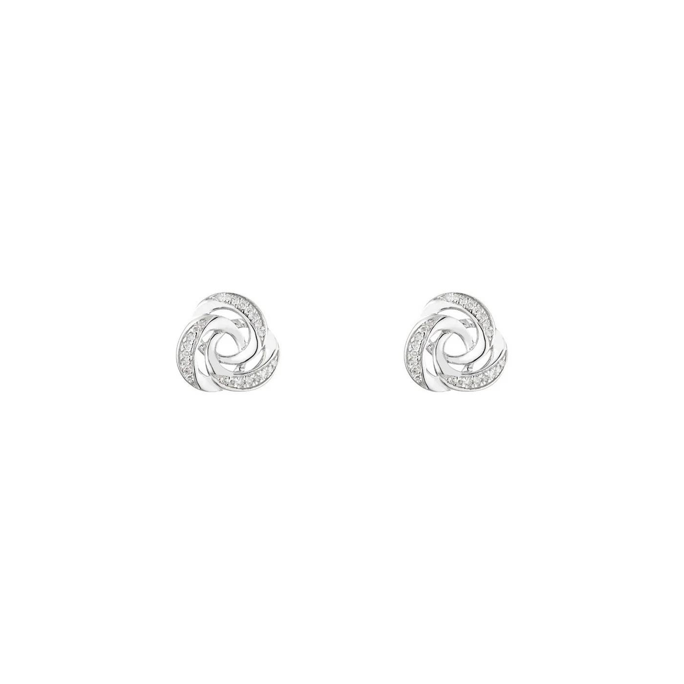 Boucles D'Oreilles "Torn" Diamants 0,1/48 - Or Blanc 375/1000 - Image 2