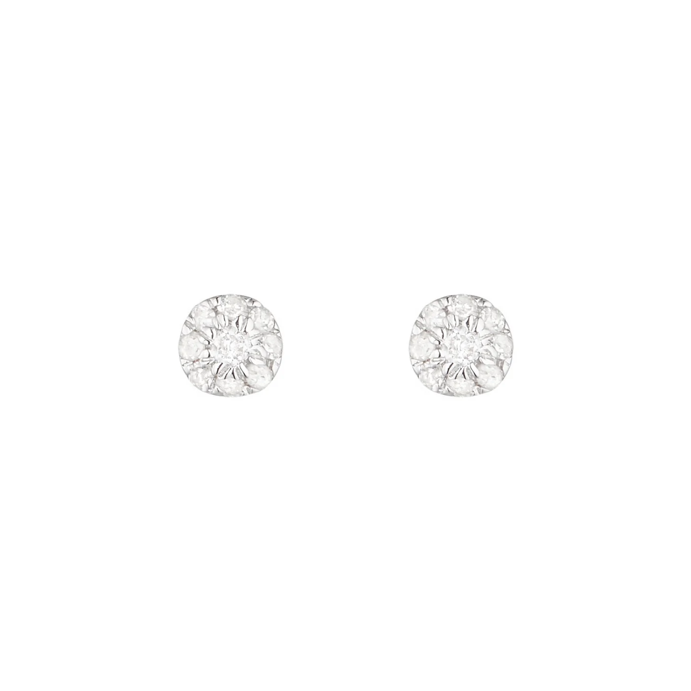 Boucles D'Oreilles "Idylle" Diamants 0,07/18 - Or Jaune 375/1000 - Image 2