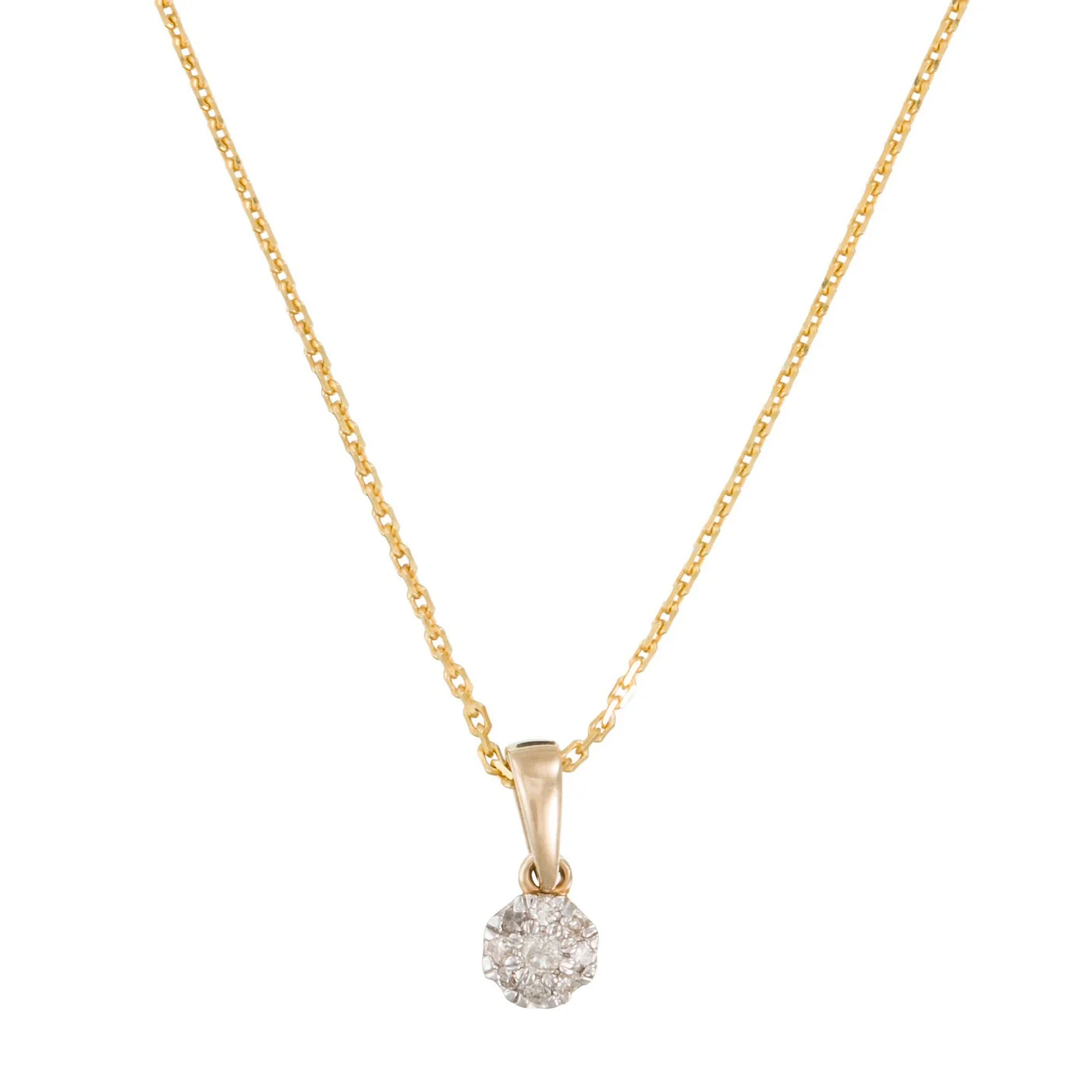 Pendentif "Idylle" Diamants 0,06/9 - Or Jaune 375/1000 - Image 2
