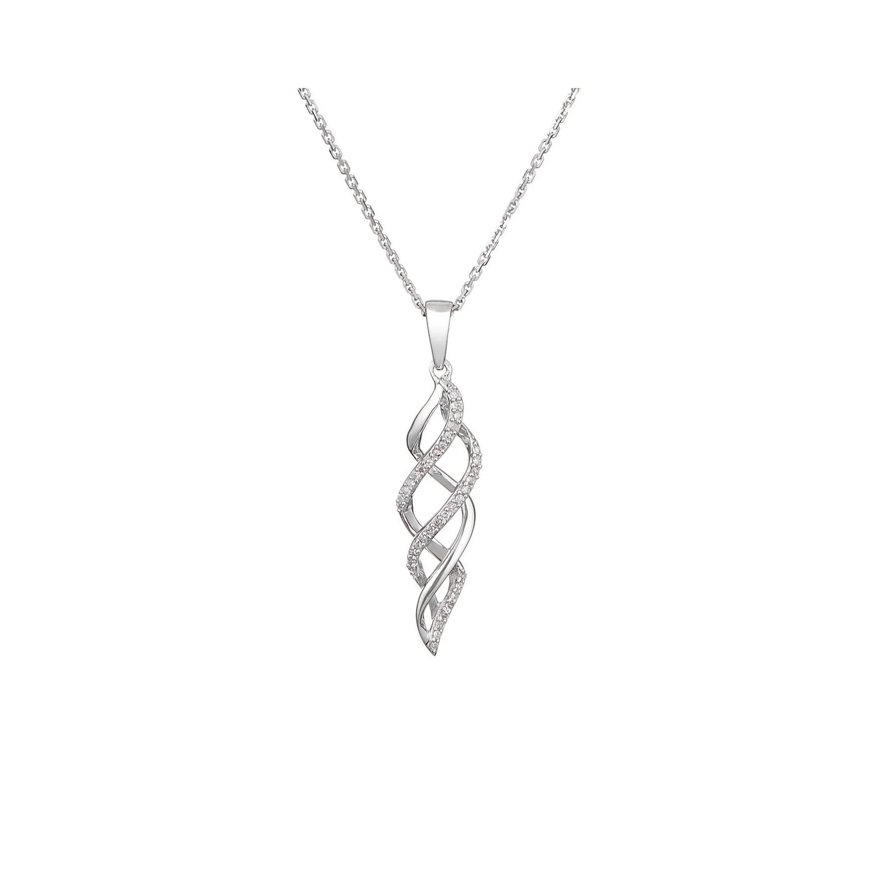 Pendentif "L'Enchantement" Diamants 0,07/37 - Or Blanc 375/1000 - Image 2