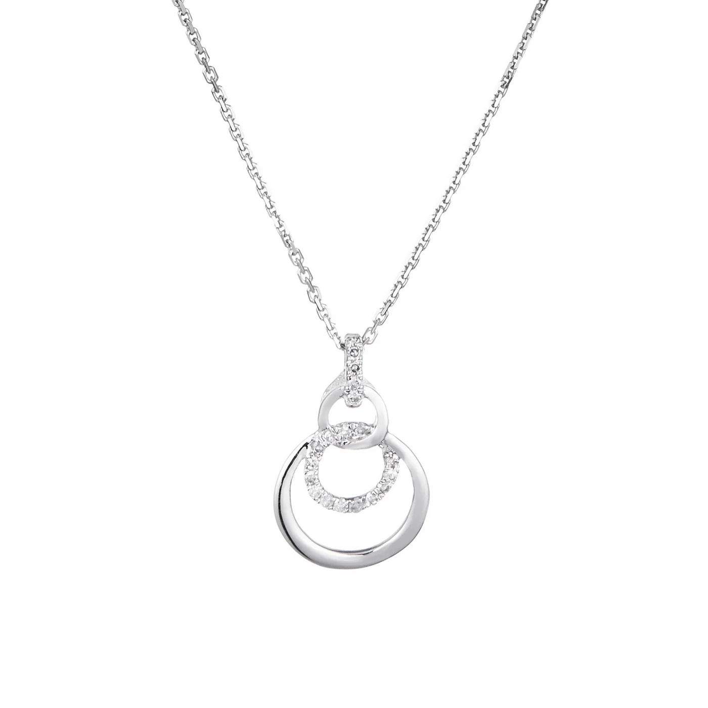 Pendentif "Nola" Diamants 0,06/19 - Or Blanc 375/1000 - Image 3