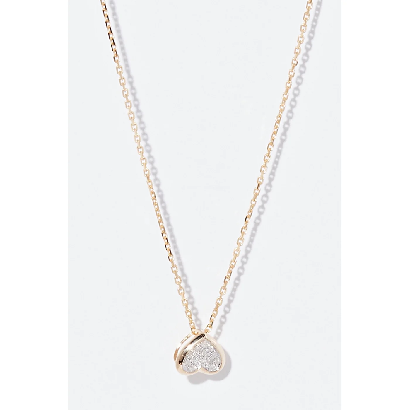 Pendentif "Petit Coeur" Diamants 0,05/13 - Or Jaune 375/1000 - Image 2