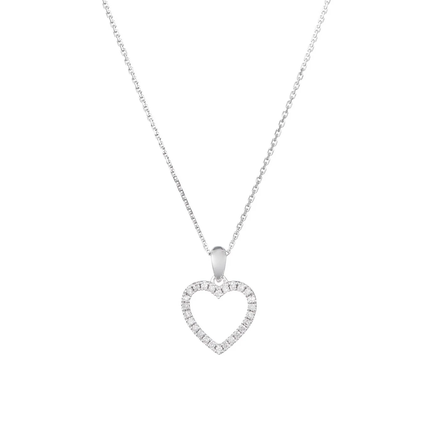 Pendentif "Élue De Ton Coeur" Diamants 0,13/26 - Or Blanc 375/1000 - Image 3