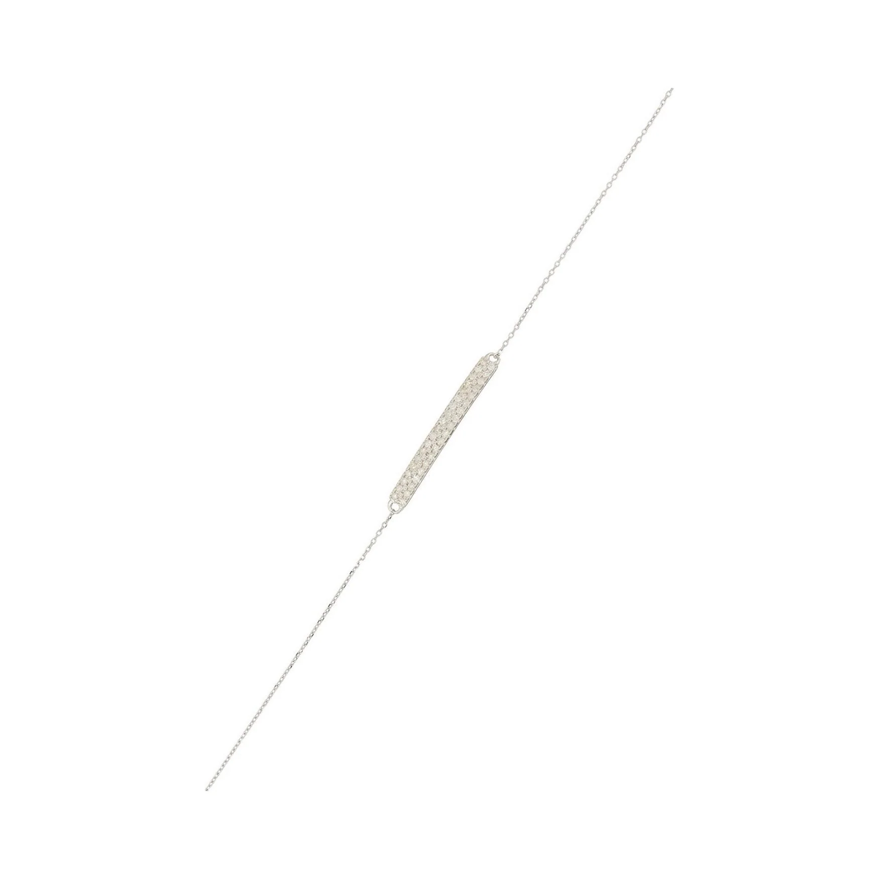 Bracelet "Bunbury" D 0,17/38 - Or Blanc 375/1000 - Image 2