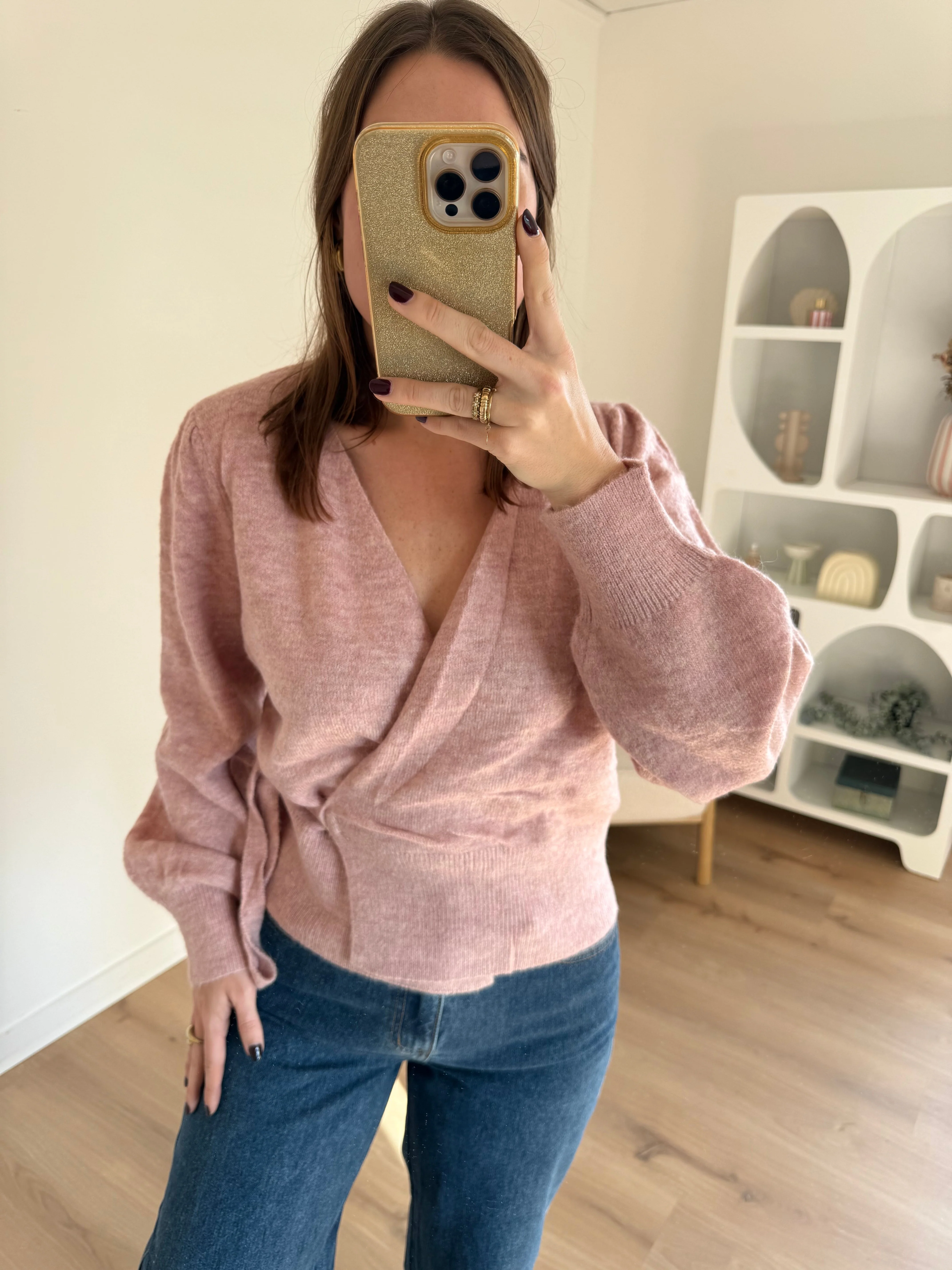 Cardigan À Noeud En Laine Et Mohair Pia Rose - Image 8