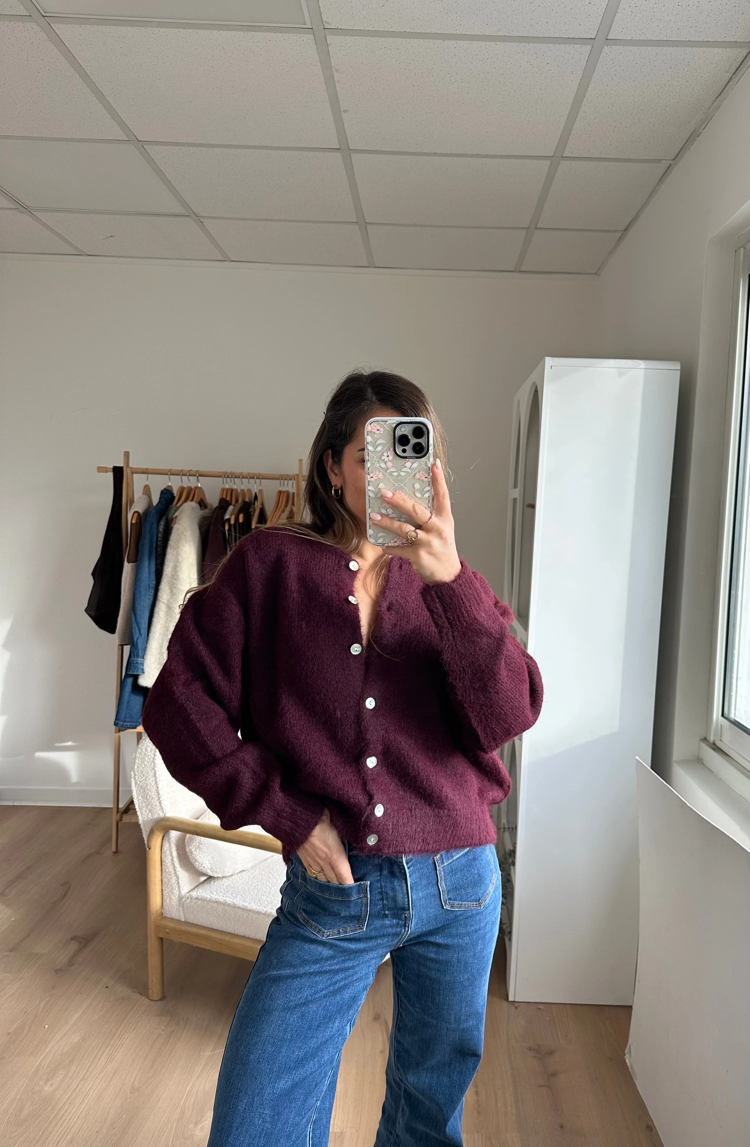 Cardigan Agatha Bordeaux - Image 3