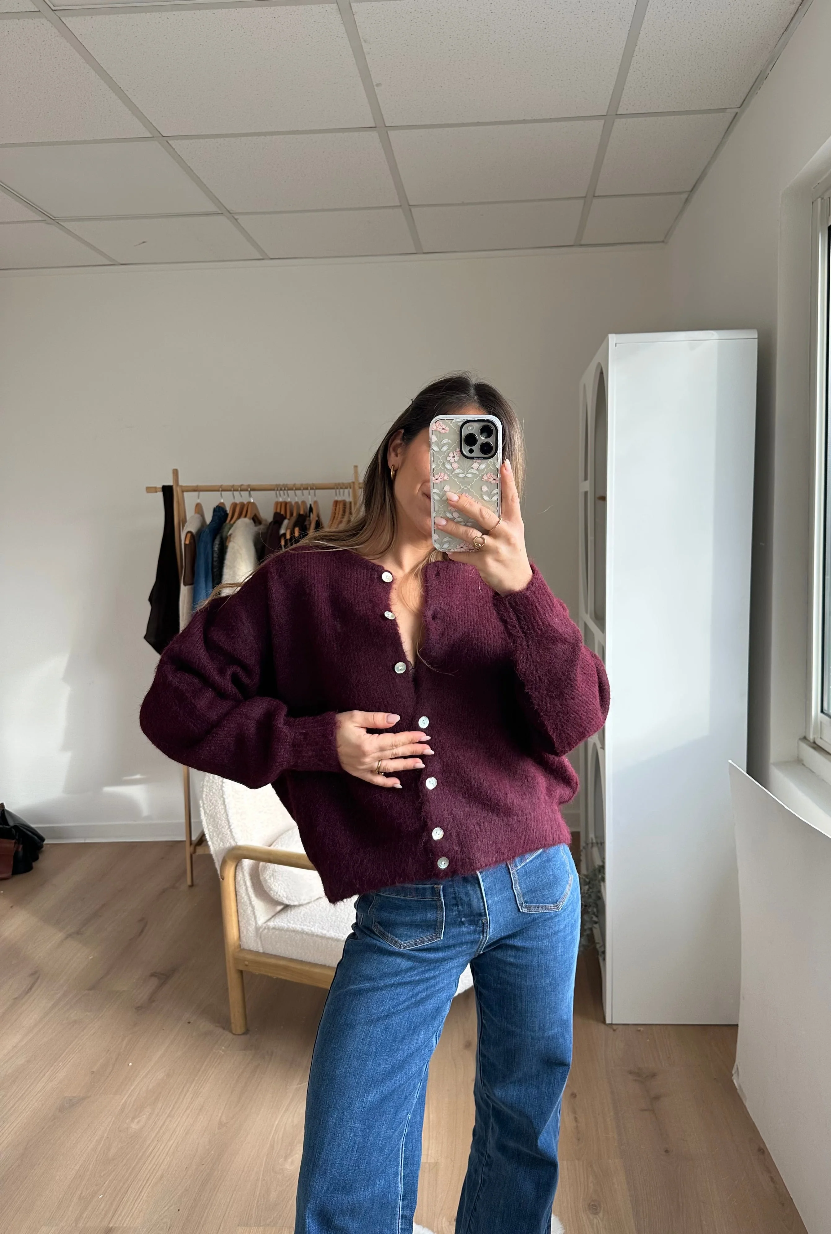 Cardigan Agatha Bordeaux - Image 4