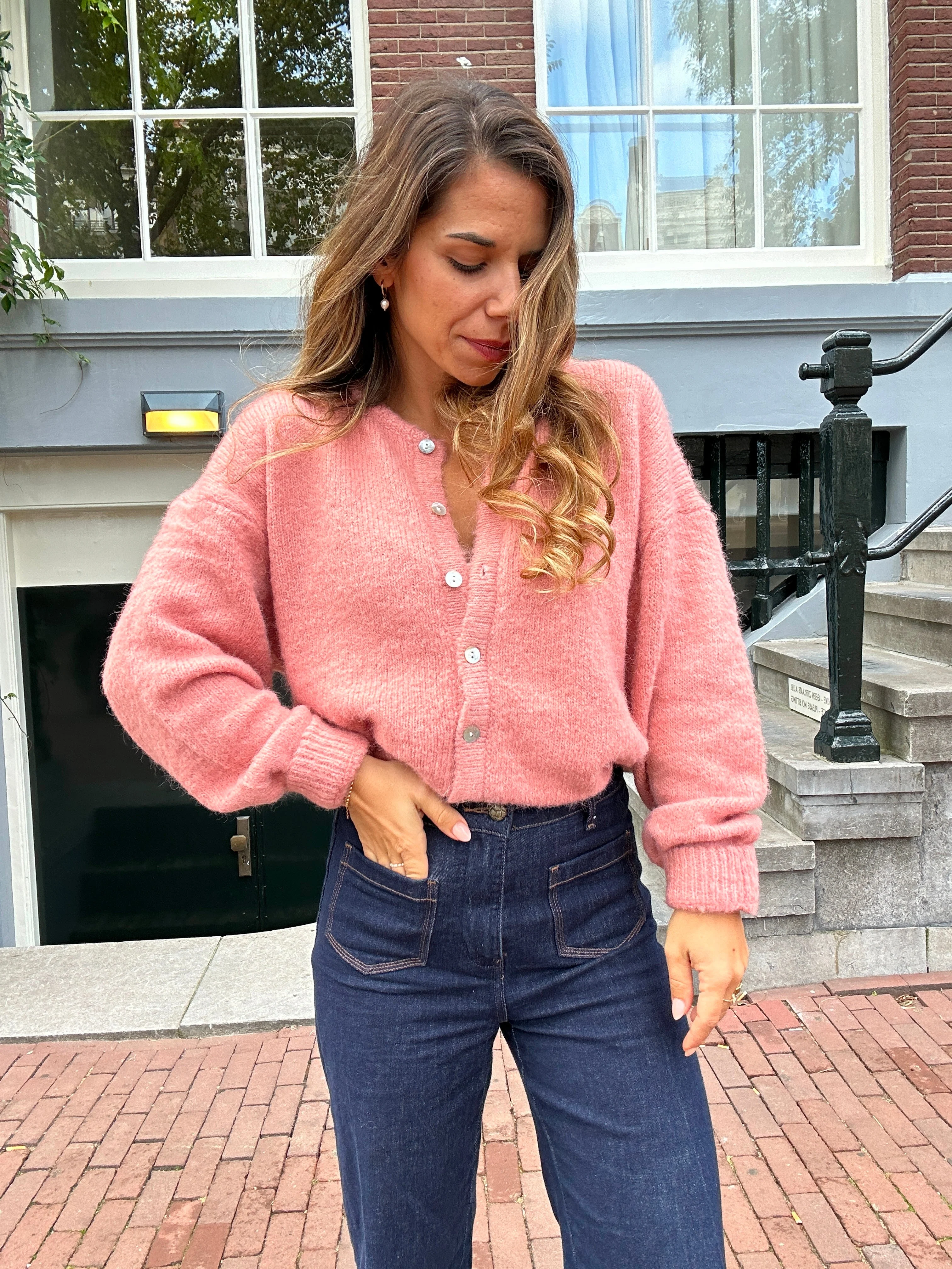 Cardigan Charlie Vieux Rose - Image 5