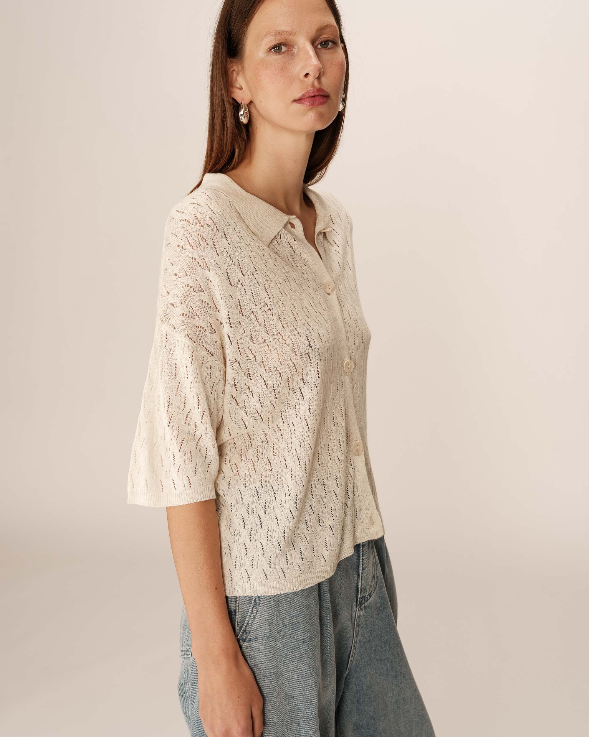 Cardigan Pao - Ecru - Image 4