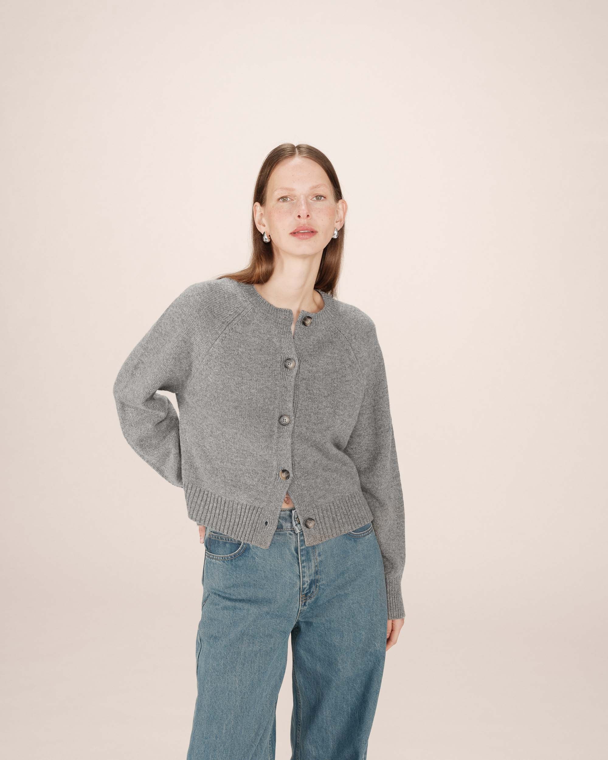 Cardigan Boutonne Gris Sanders - Image 2
