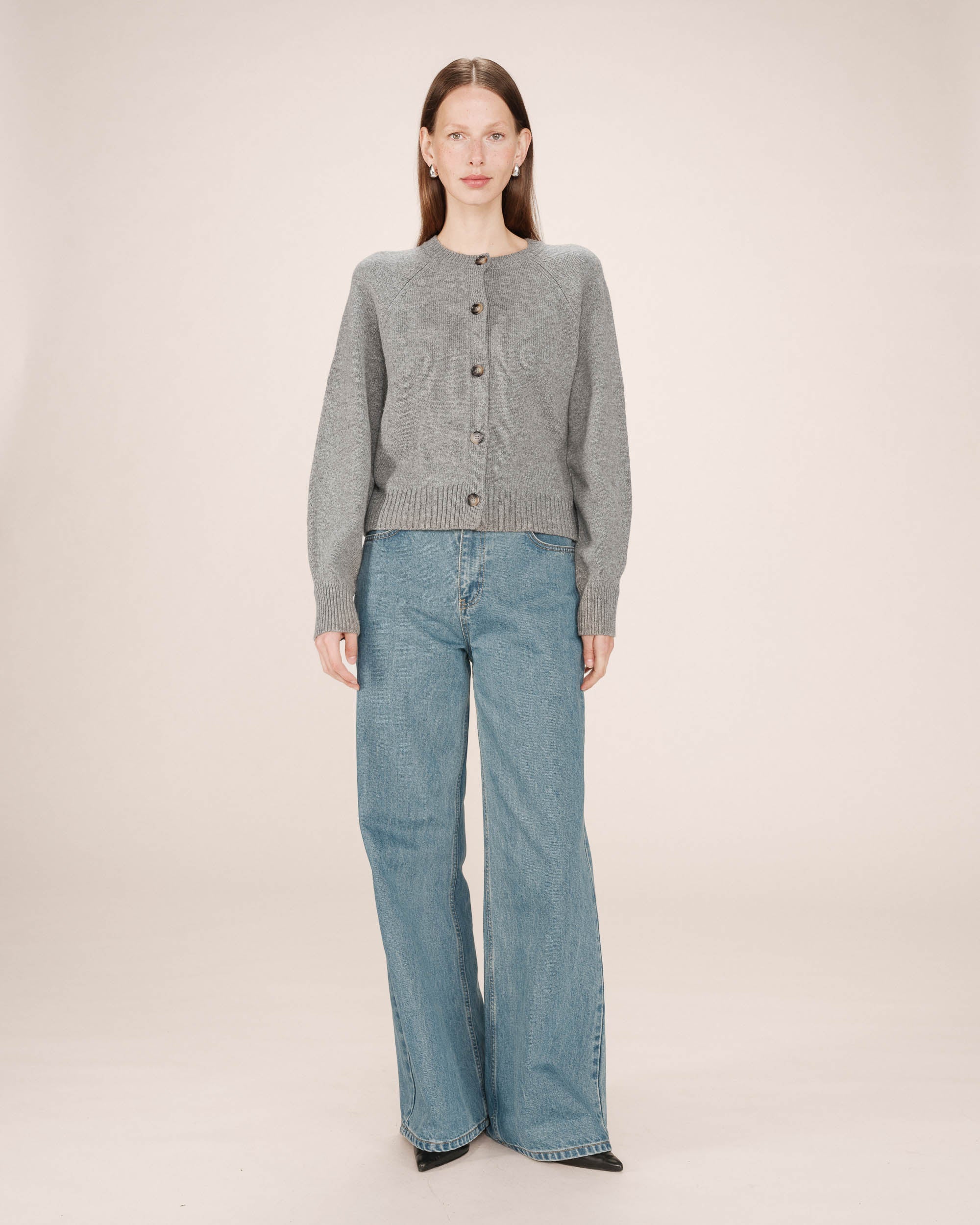 Cardigan Boutonne Gris Sanders - Image 3