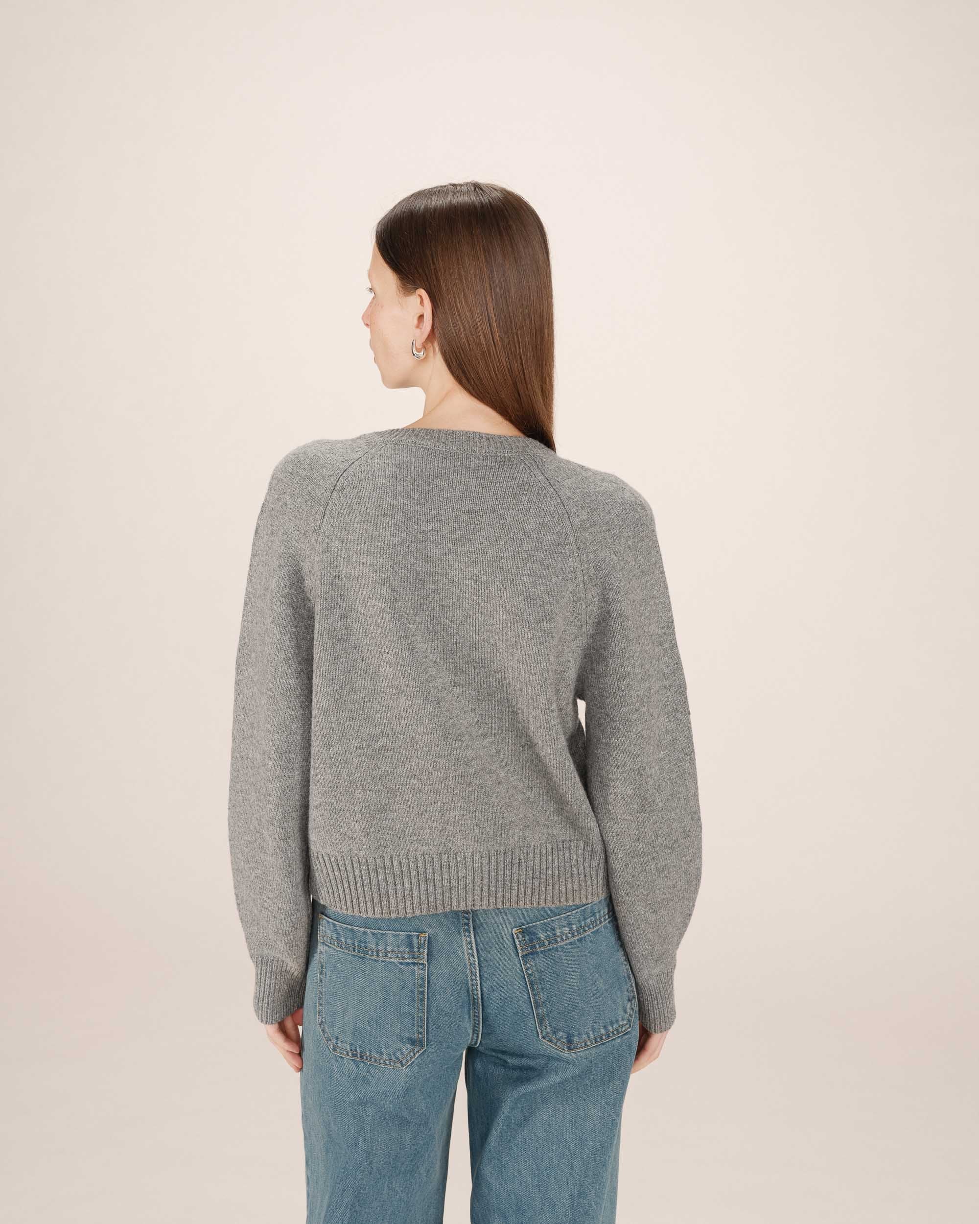 Cardigan Boutonne Gris Sanders - Image 5