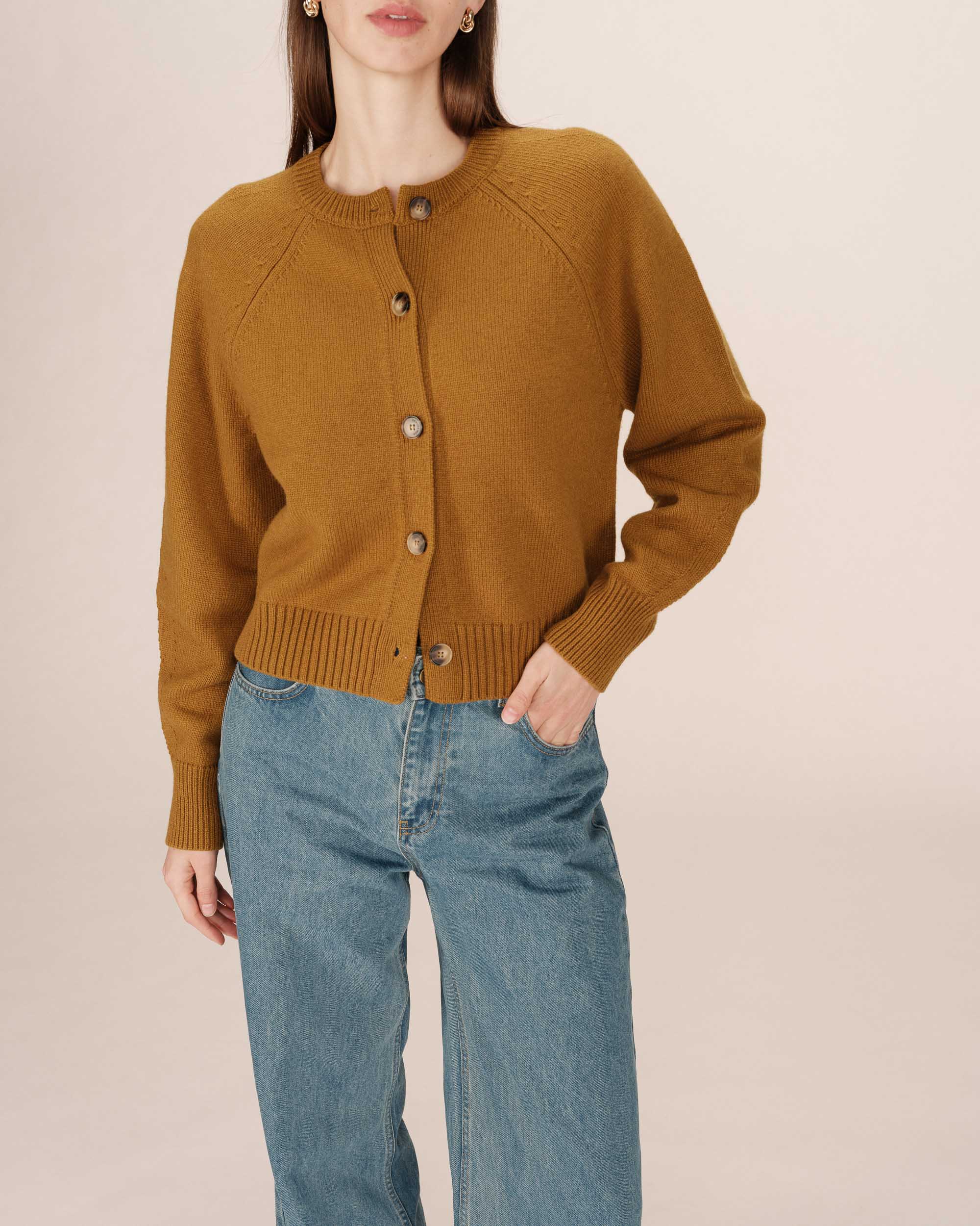 Cardigan Boutonne Kaki Sanders - Image 2