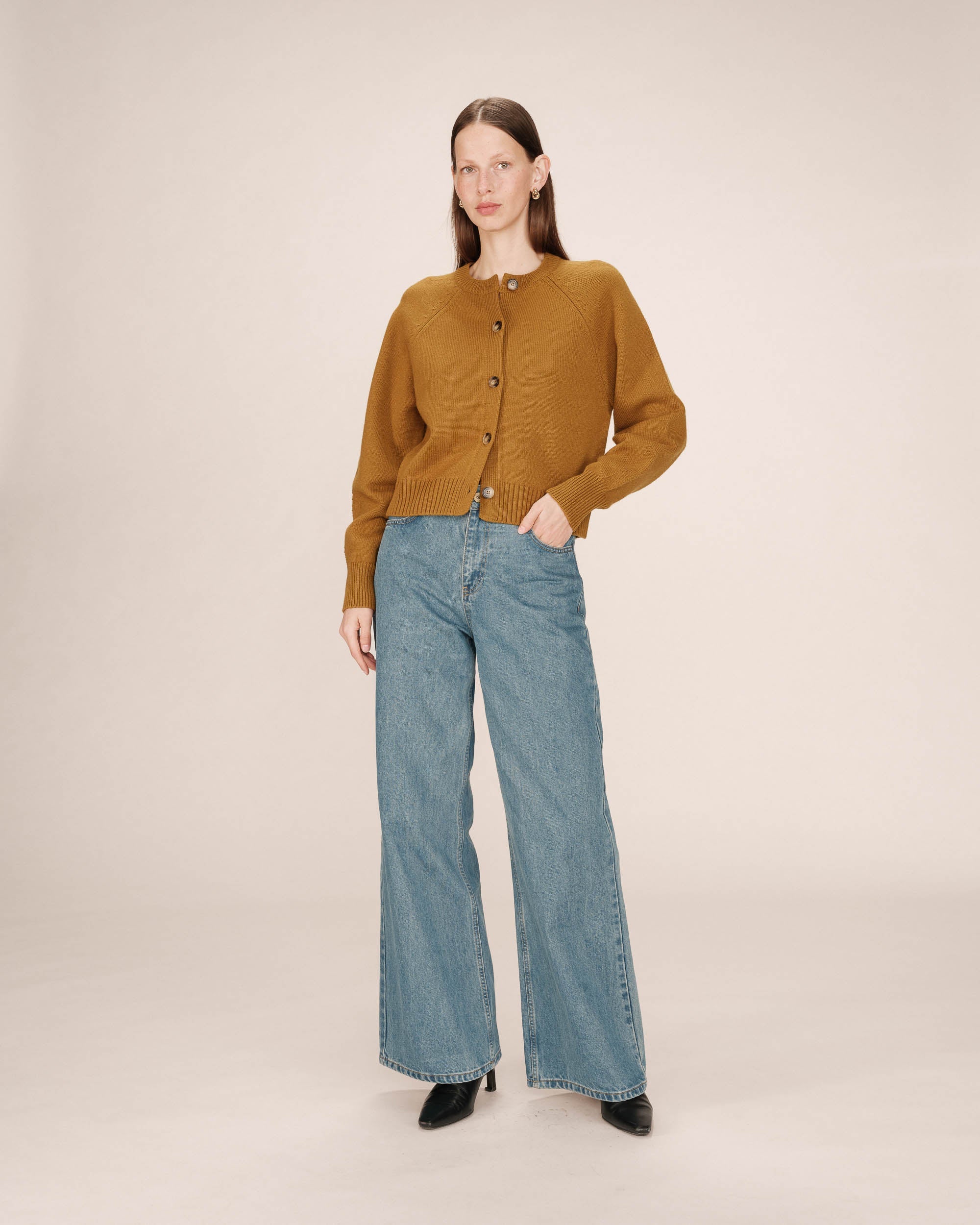 Cardigan Boutonne Kaki Sanders - Image 3