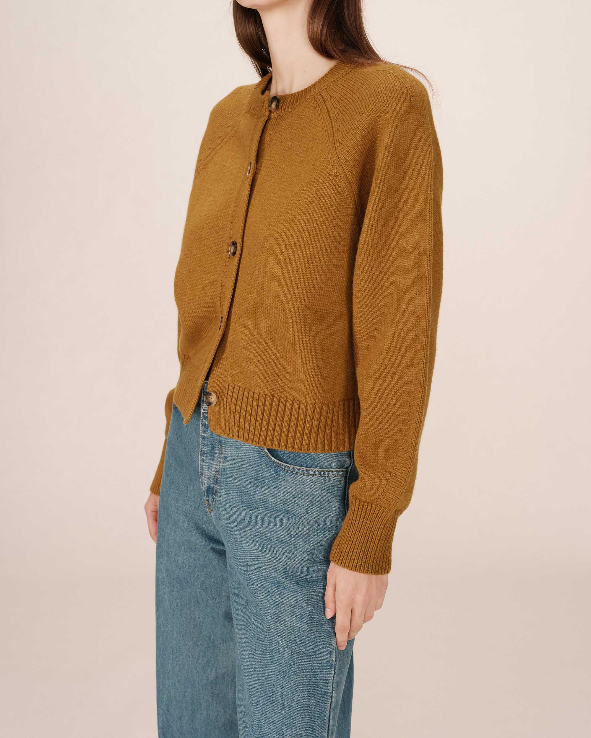Cardigan Boutonne Kaki Sanders - Image 4