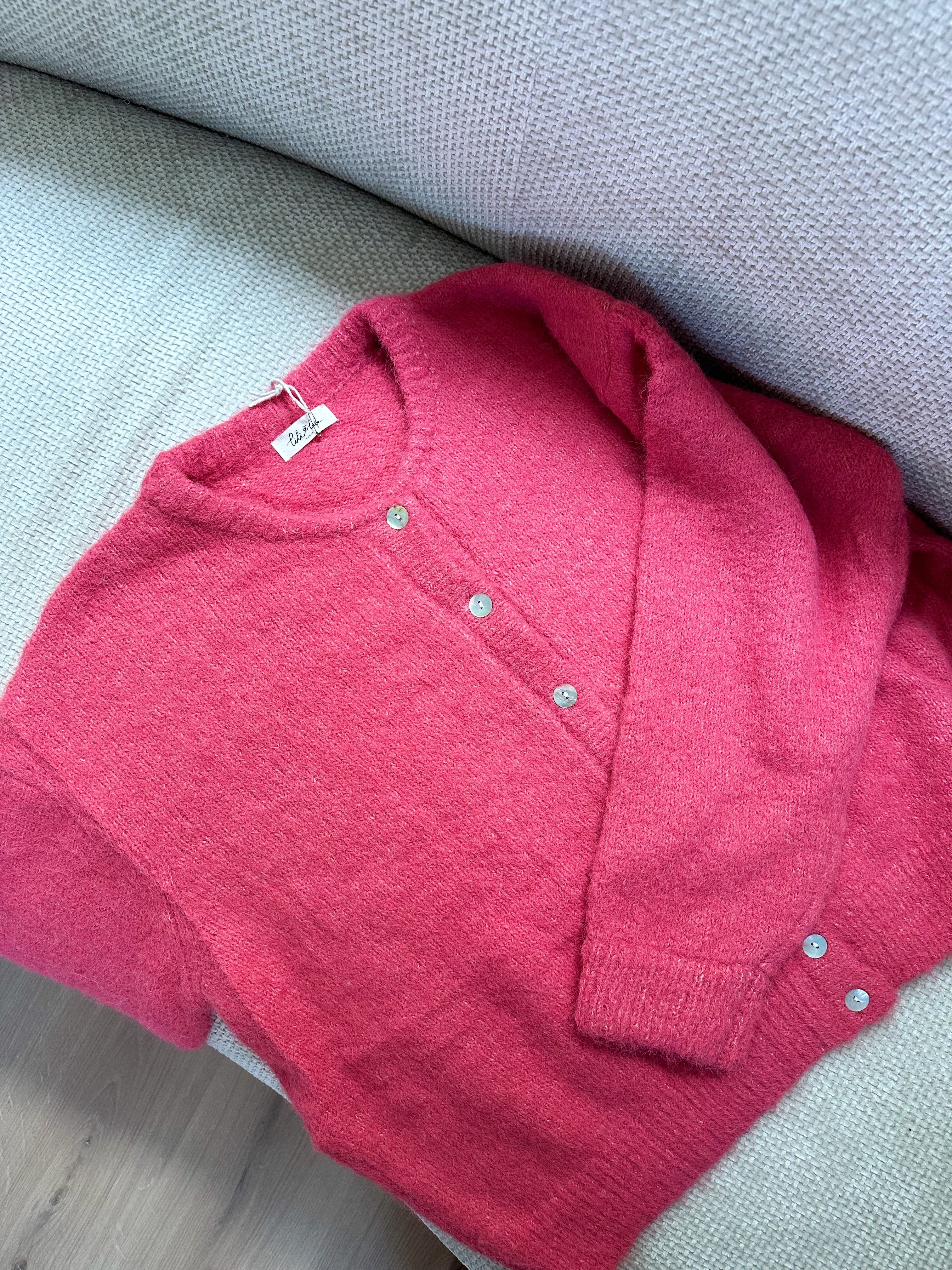 Cardigan Charlie Rose Framboise - Image 6