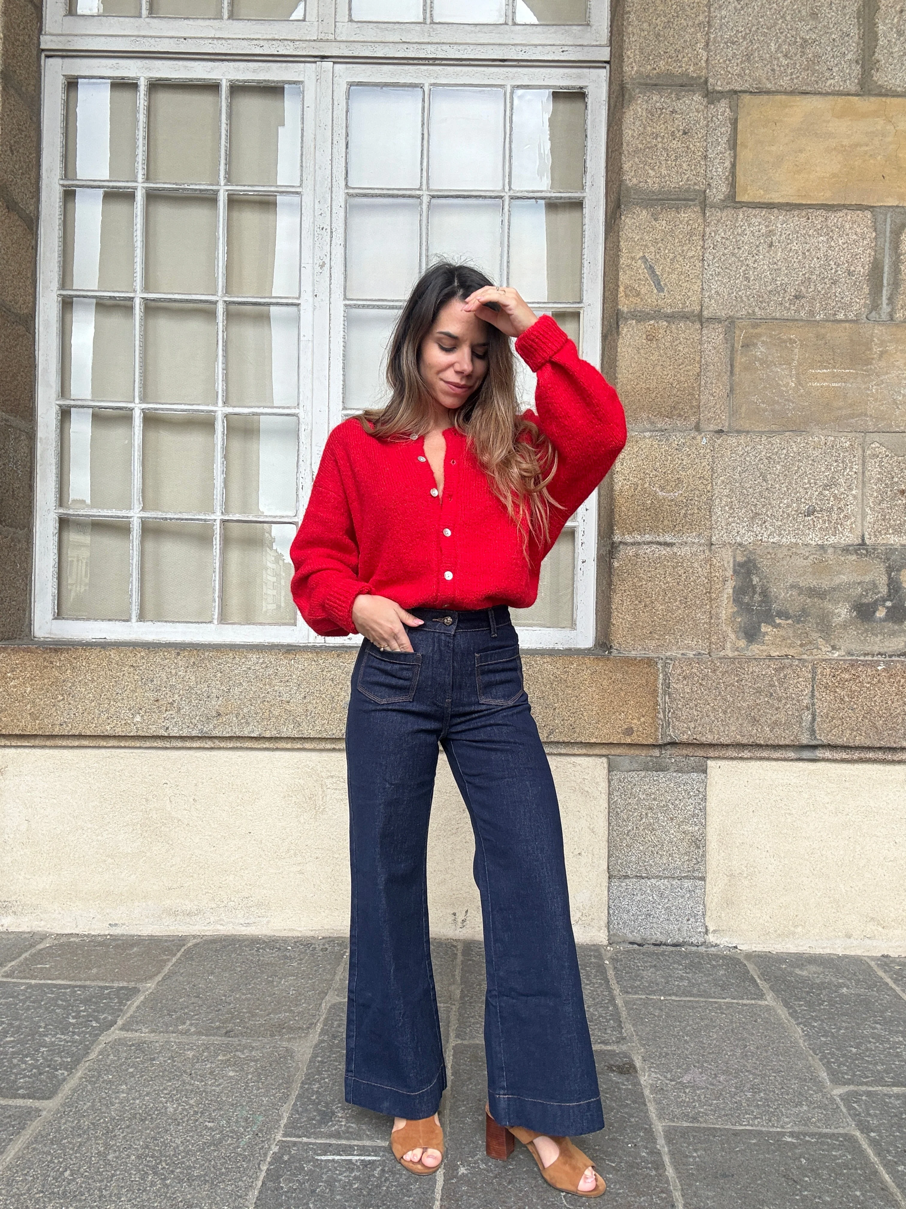 Cardigan Charlie Rouge - Image 2
