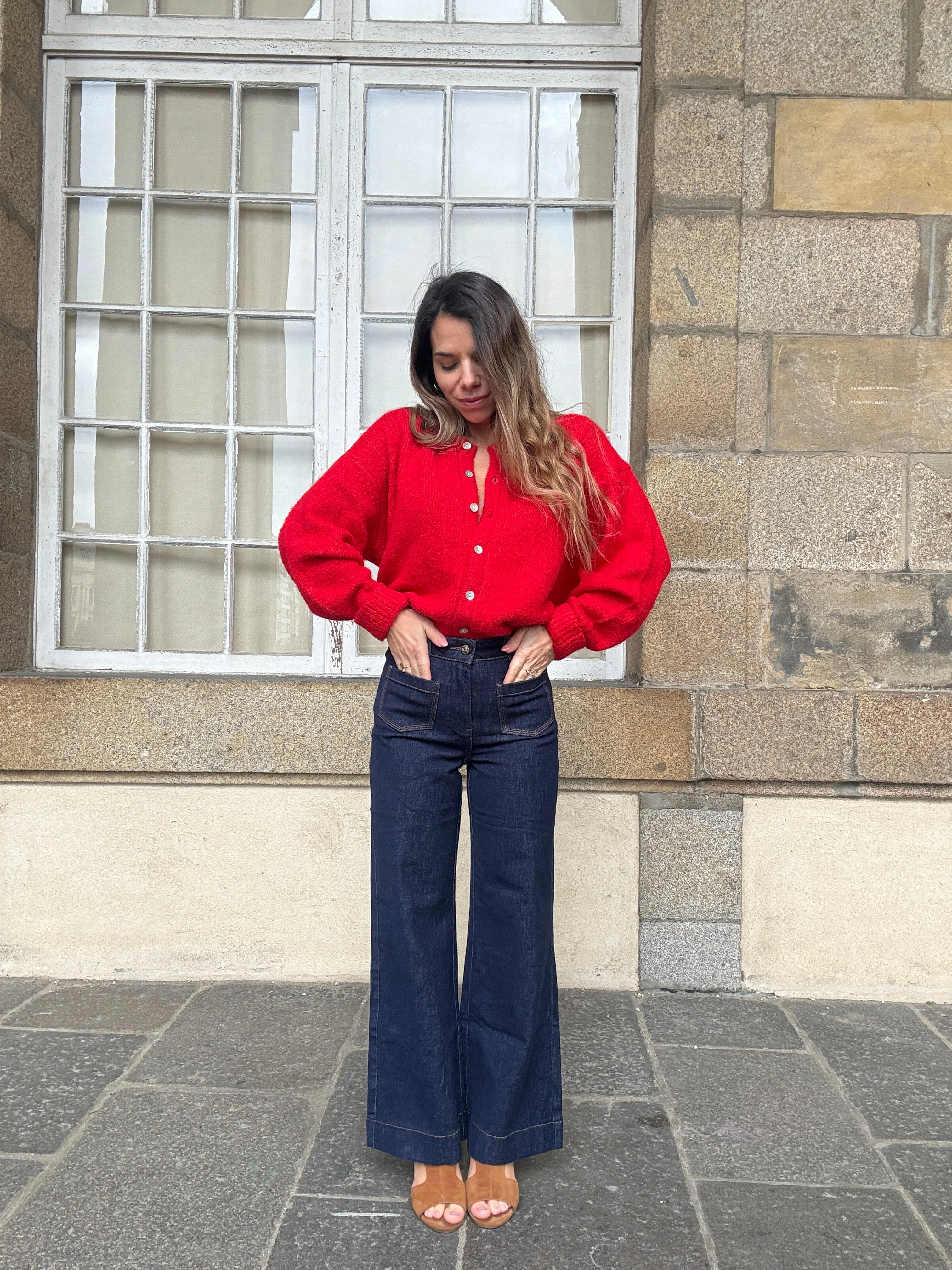 Cardigan Charlie Rouge - Image 8