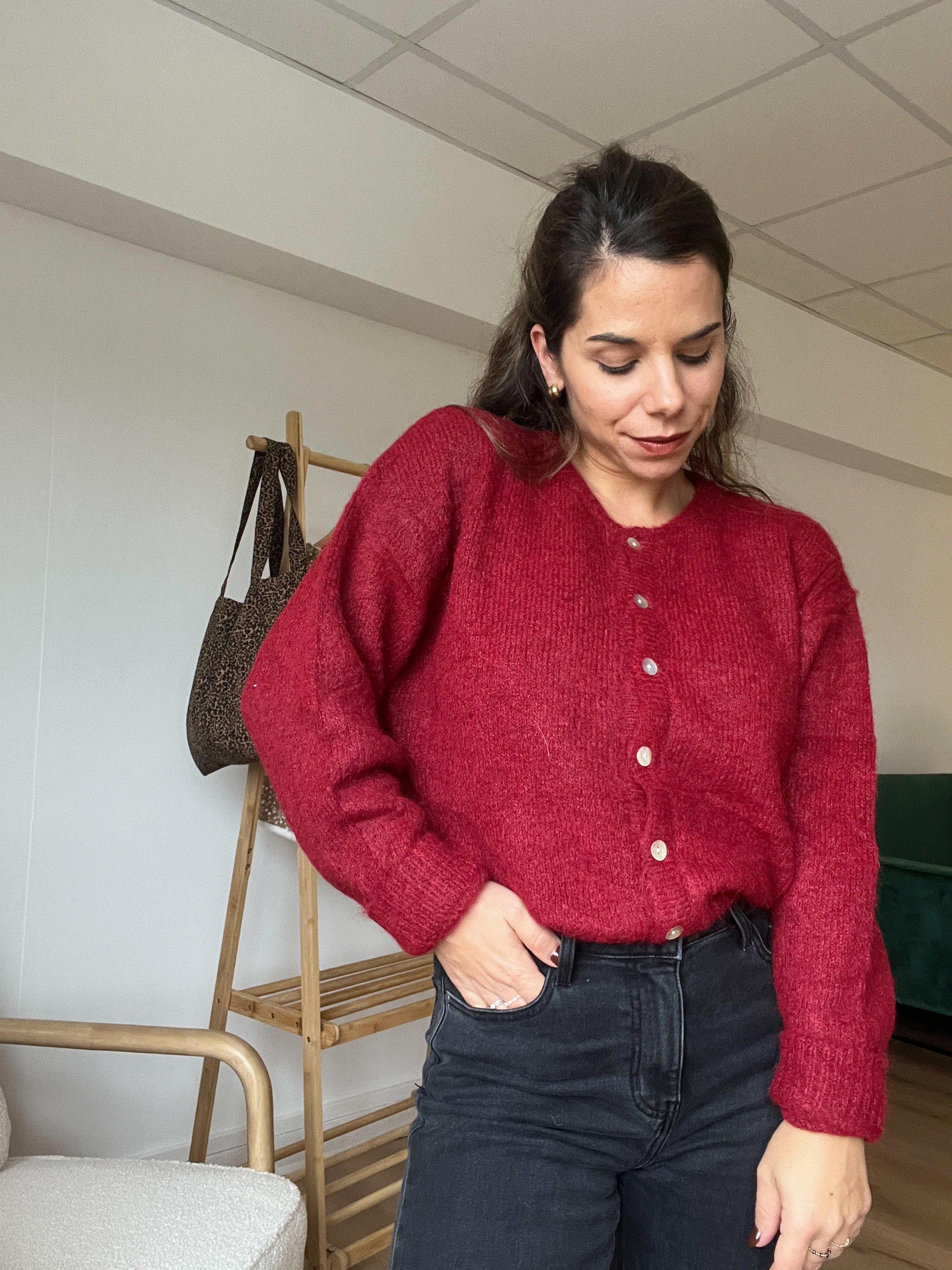 Cardigan Charlie Bordeaux - Image 2