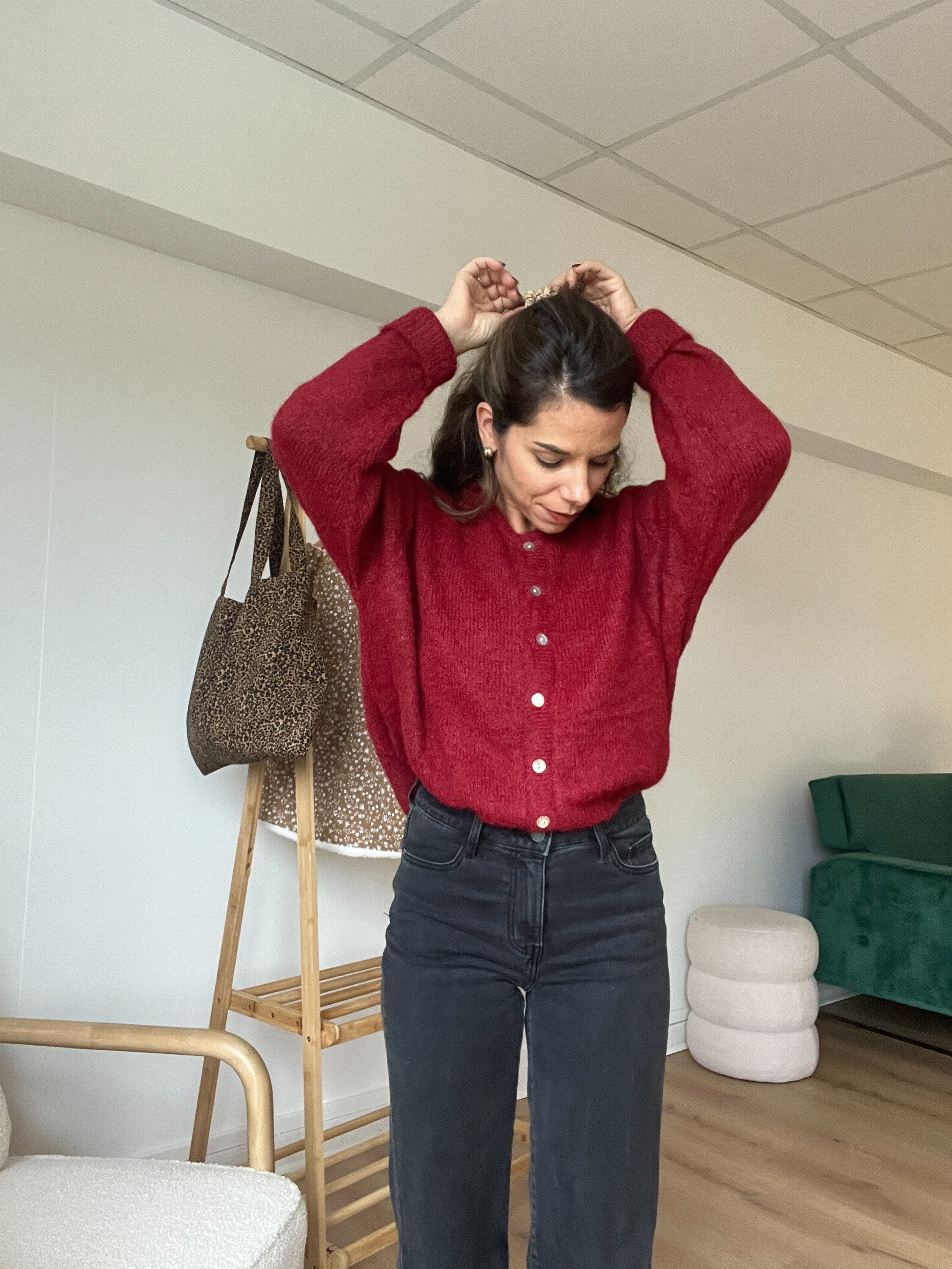 Cardigan Charlie Bordeaux - Image 3