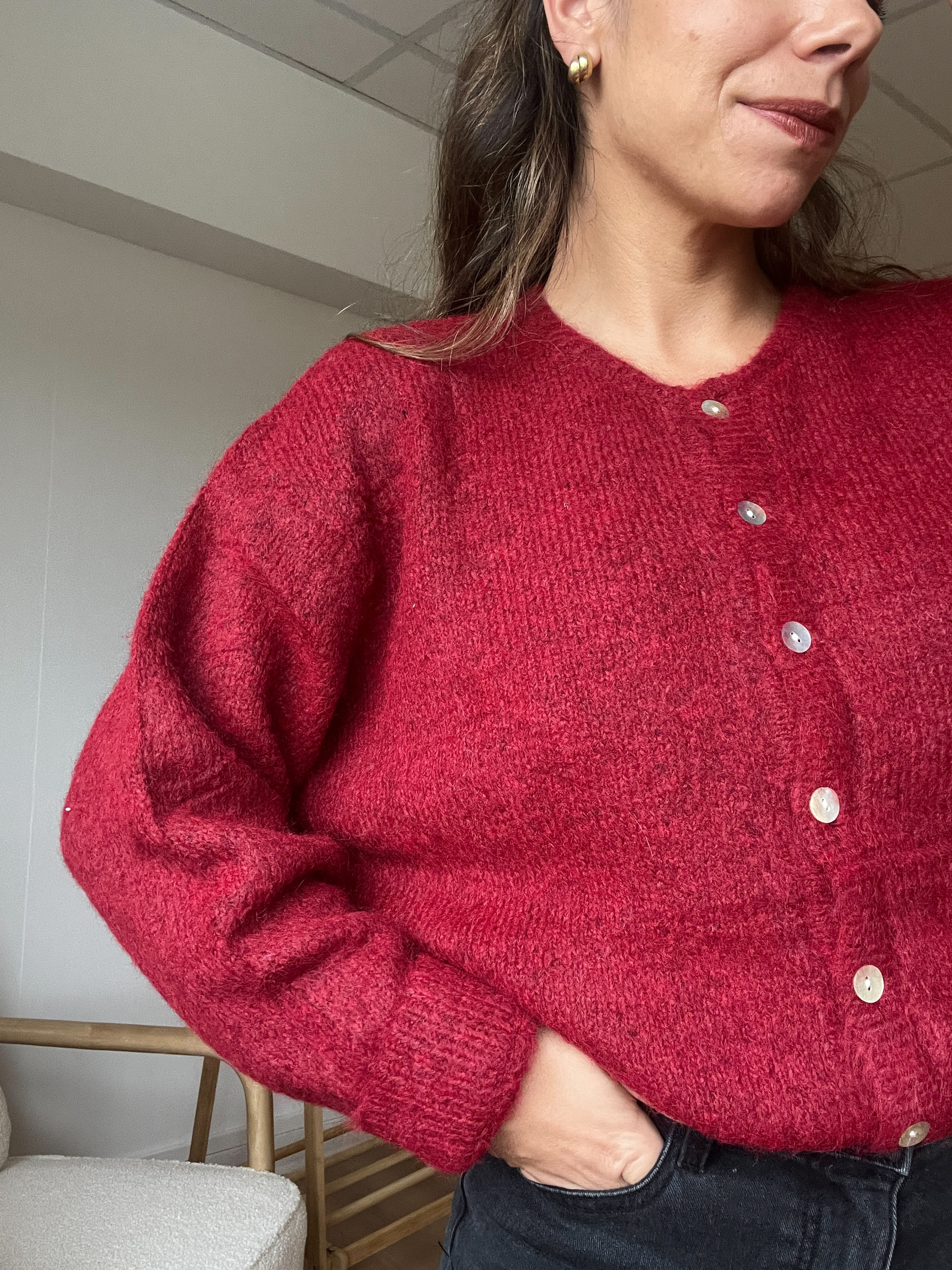 Cardigan Charlie Bordeaux - Image 5