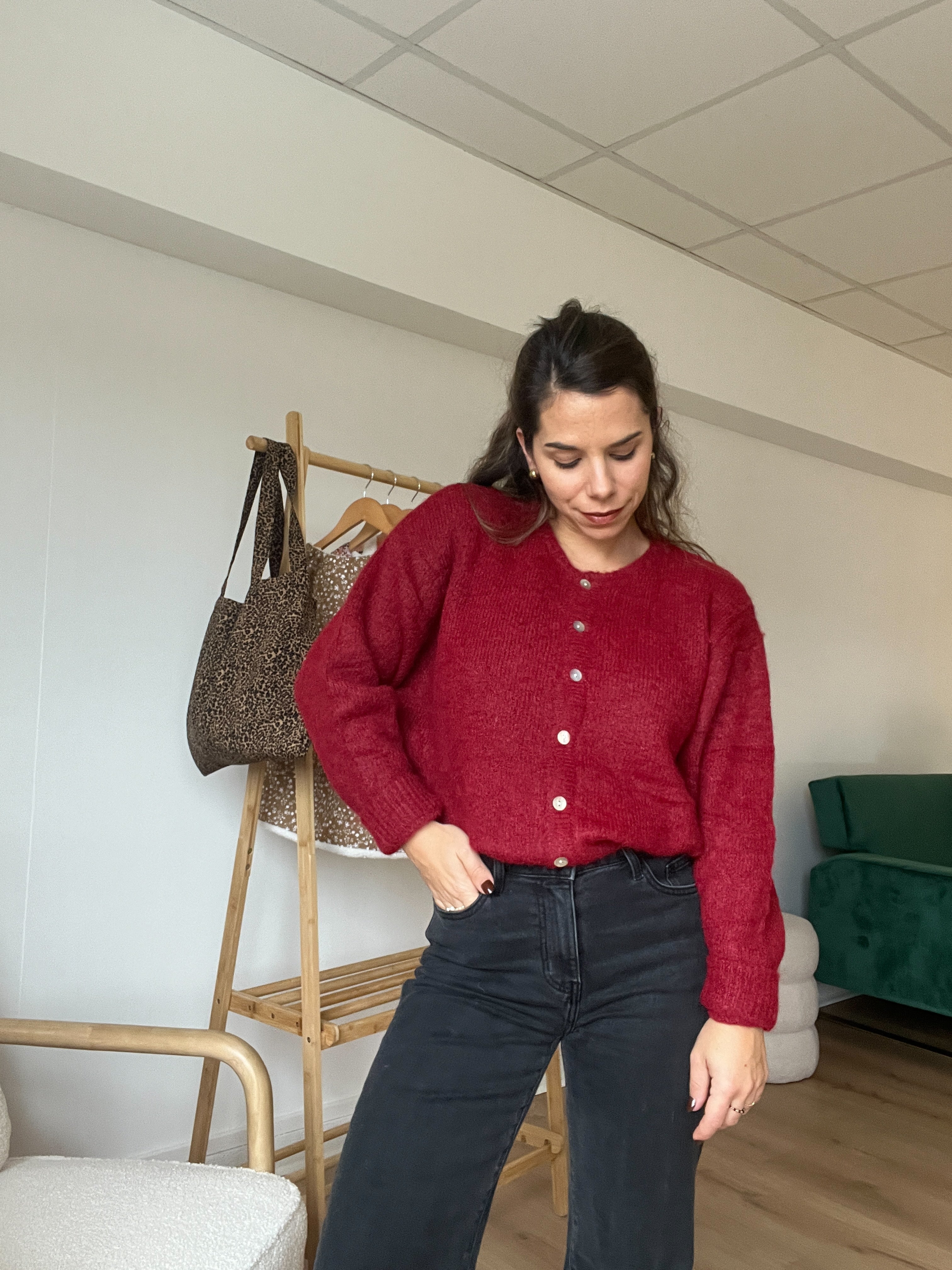 Cardigan Charlie Bordeaux - Image 6