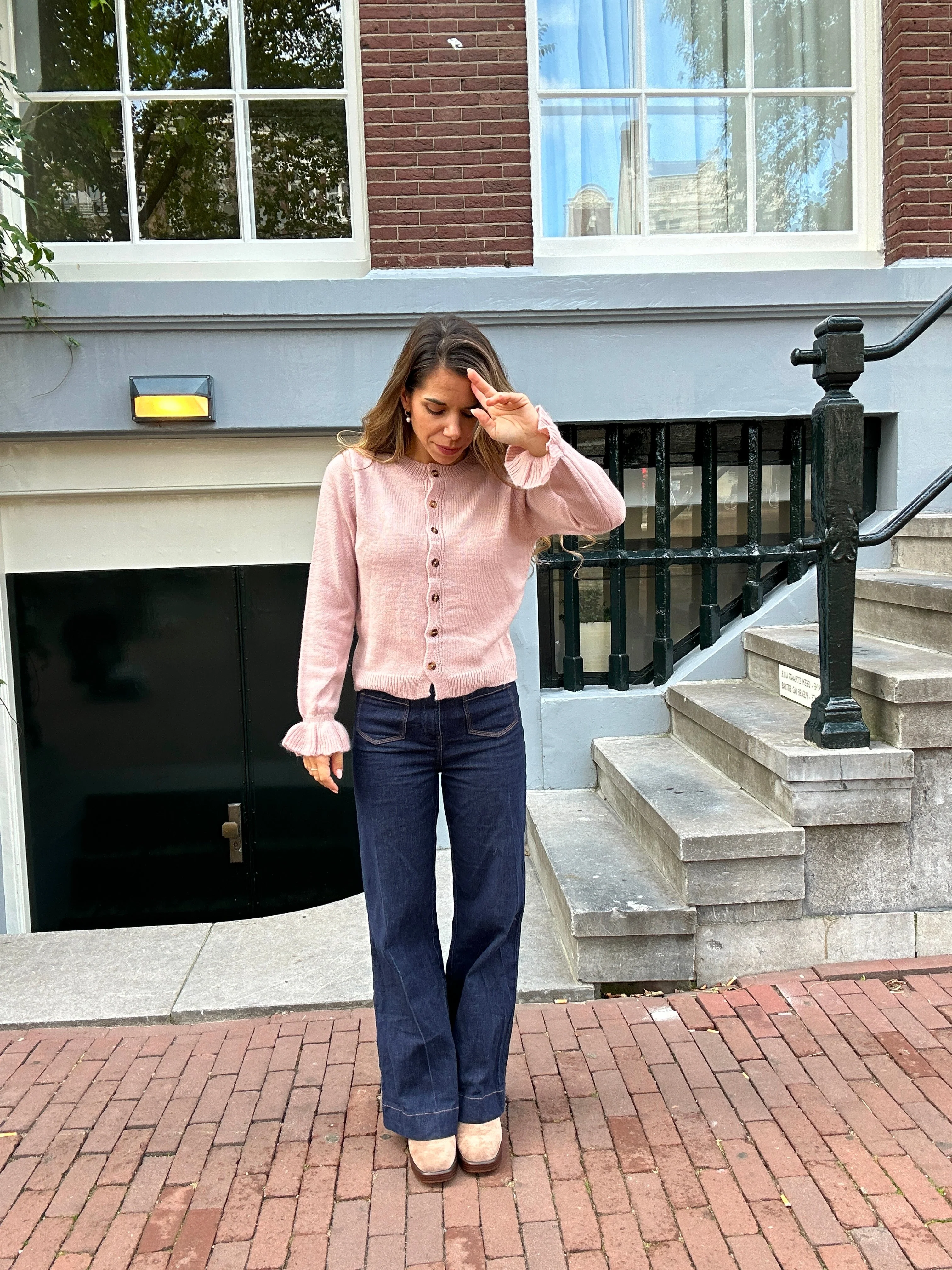 Cardigan Doux Rose Gaby - Image 7