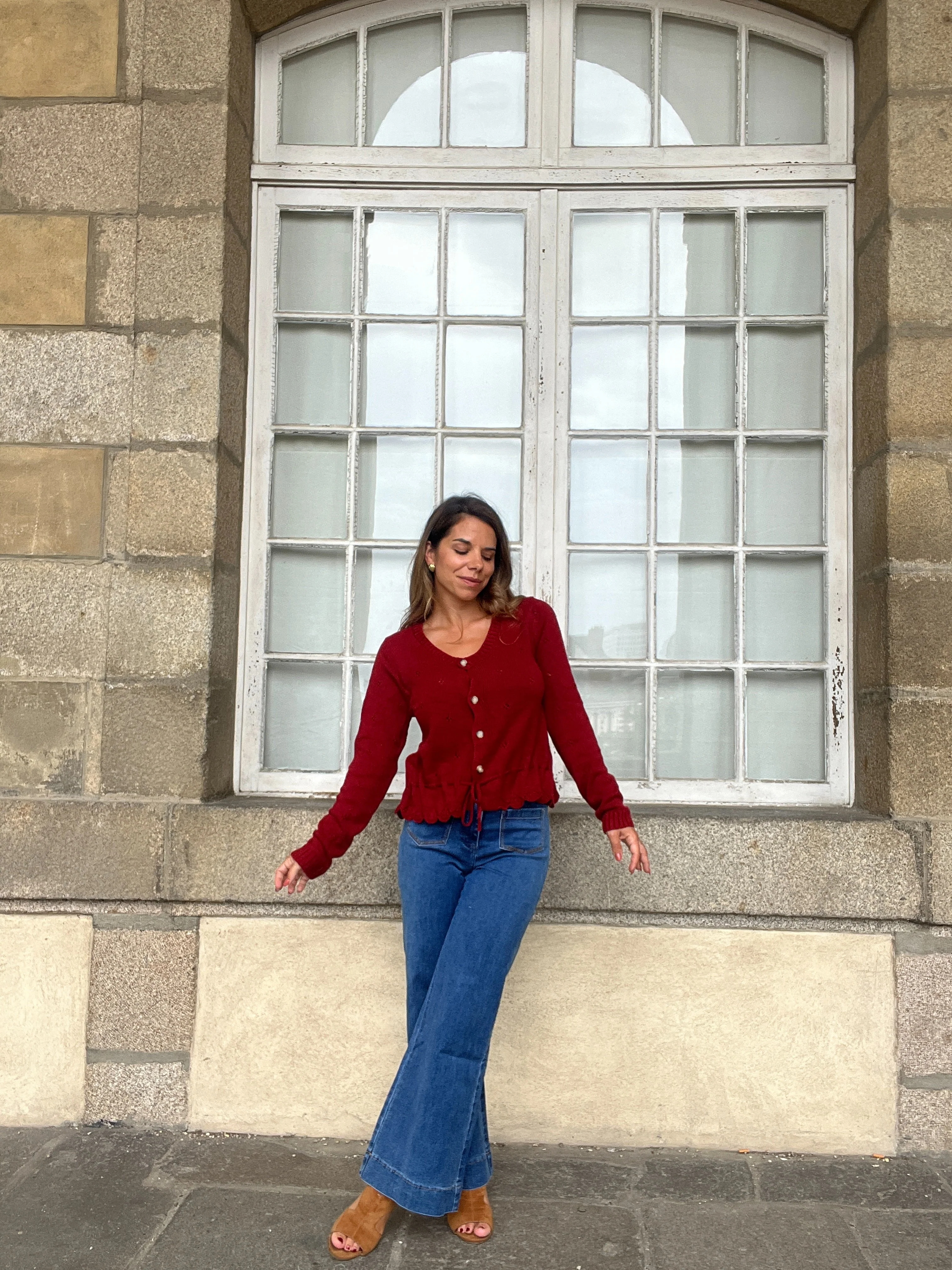 Cardigan Emma Bordeaux - Image 2