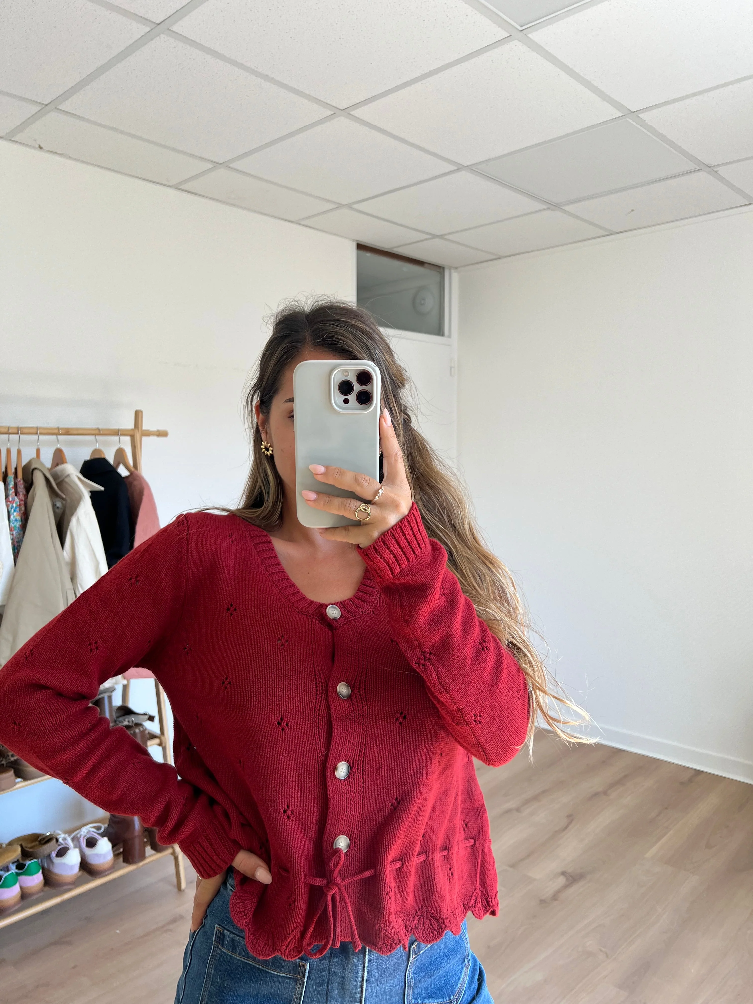 Cardigan Emma Bordeaux - Image 8