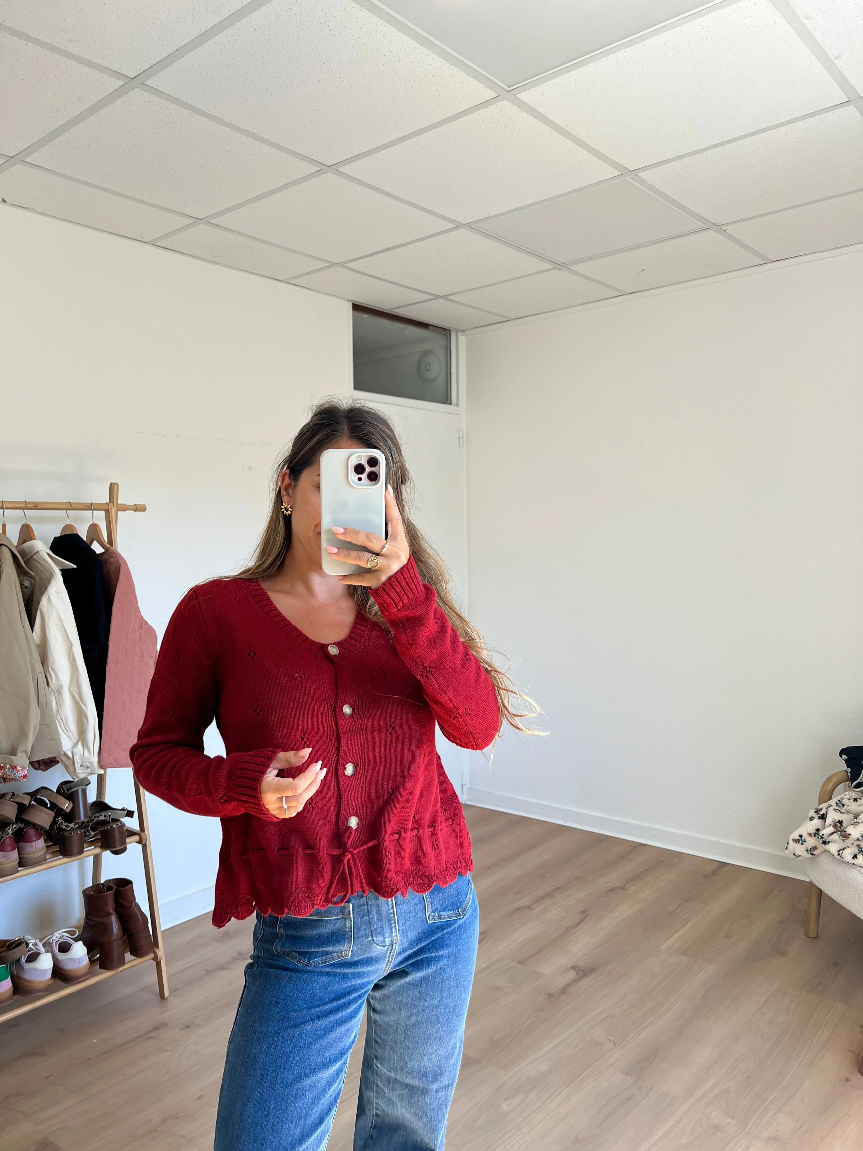 Cardigan Emma Bordeaux - Image 9