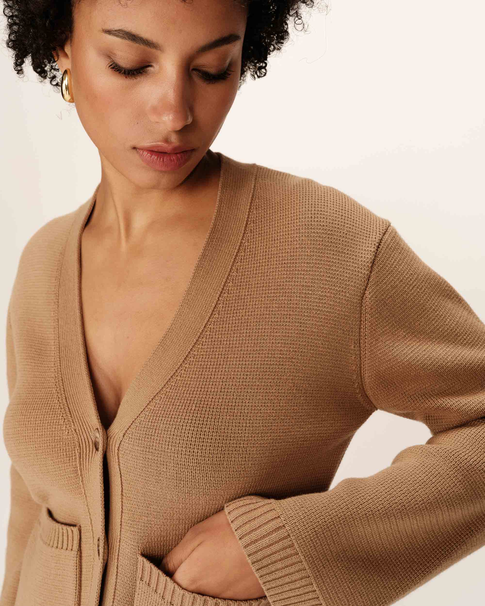 Cardigan Paolino - Camel - Image 2