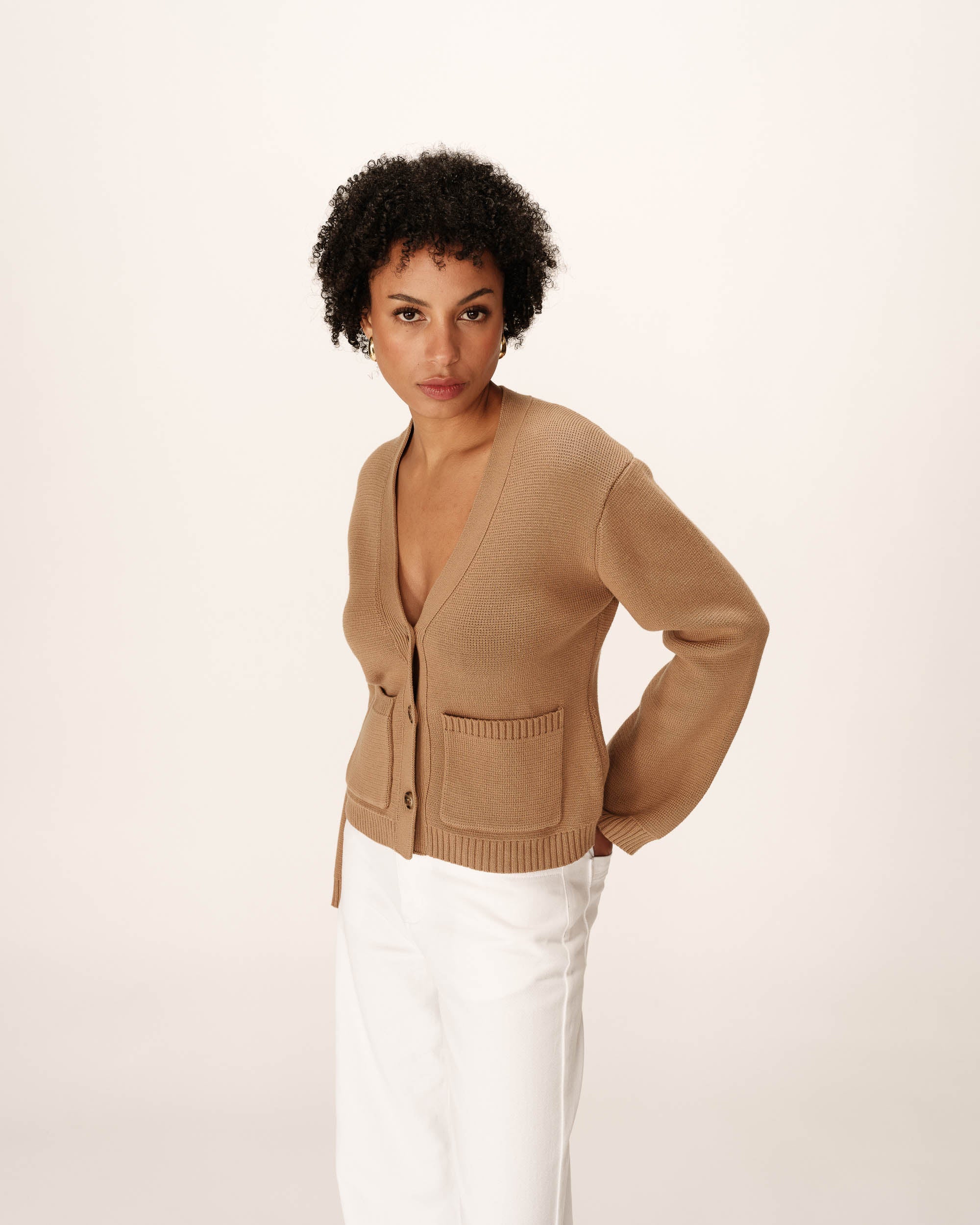 Cardigan Paolino - Camel - Image 4