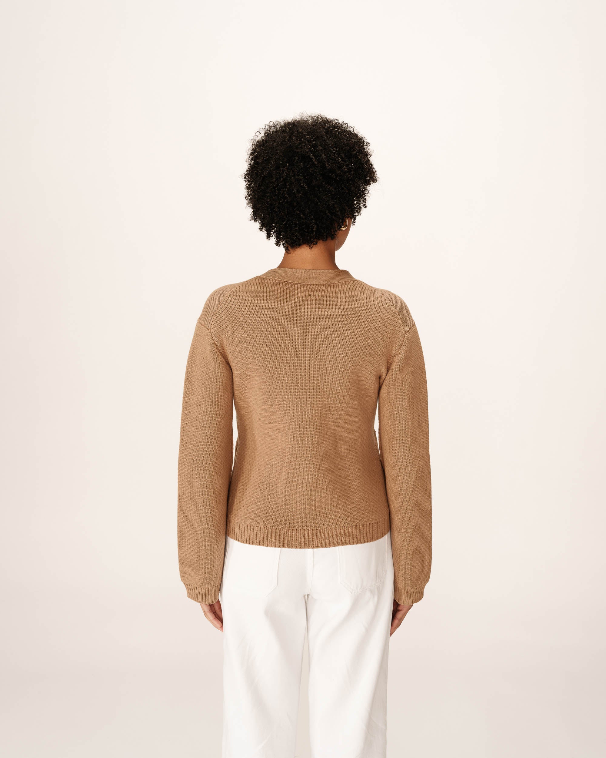 Cardigan Paolino - Camel - Image 5