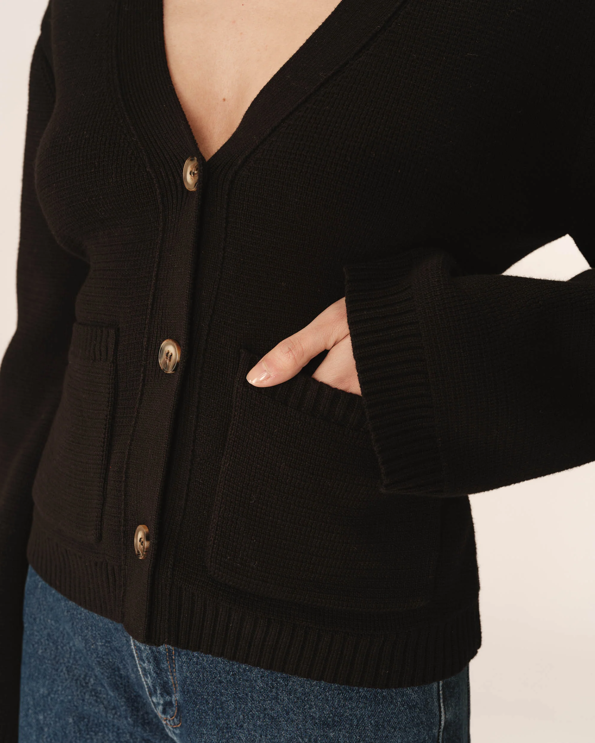 Cardigan Noir Paolino - Image 2