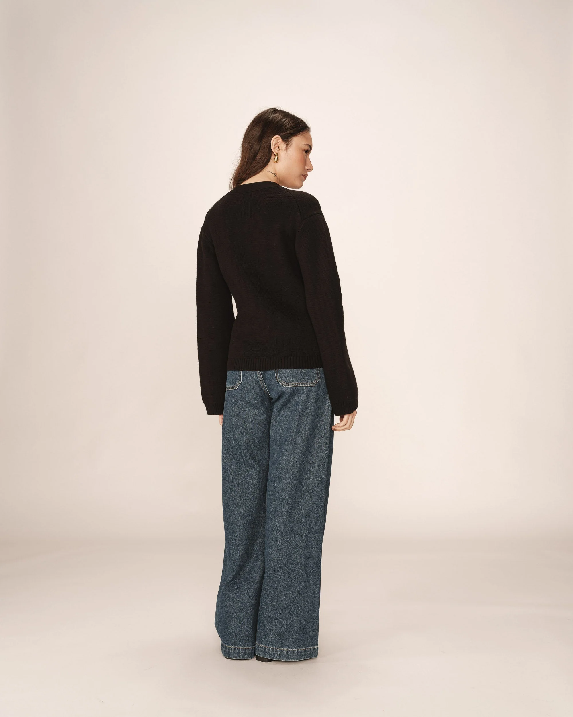 Cardigan Noir Paolino - Image 5