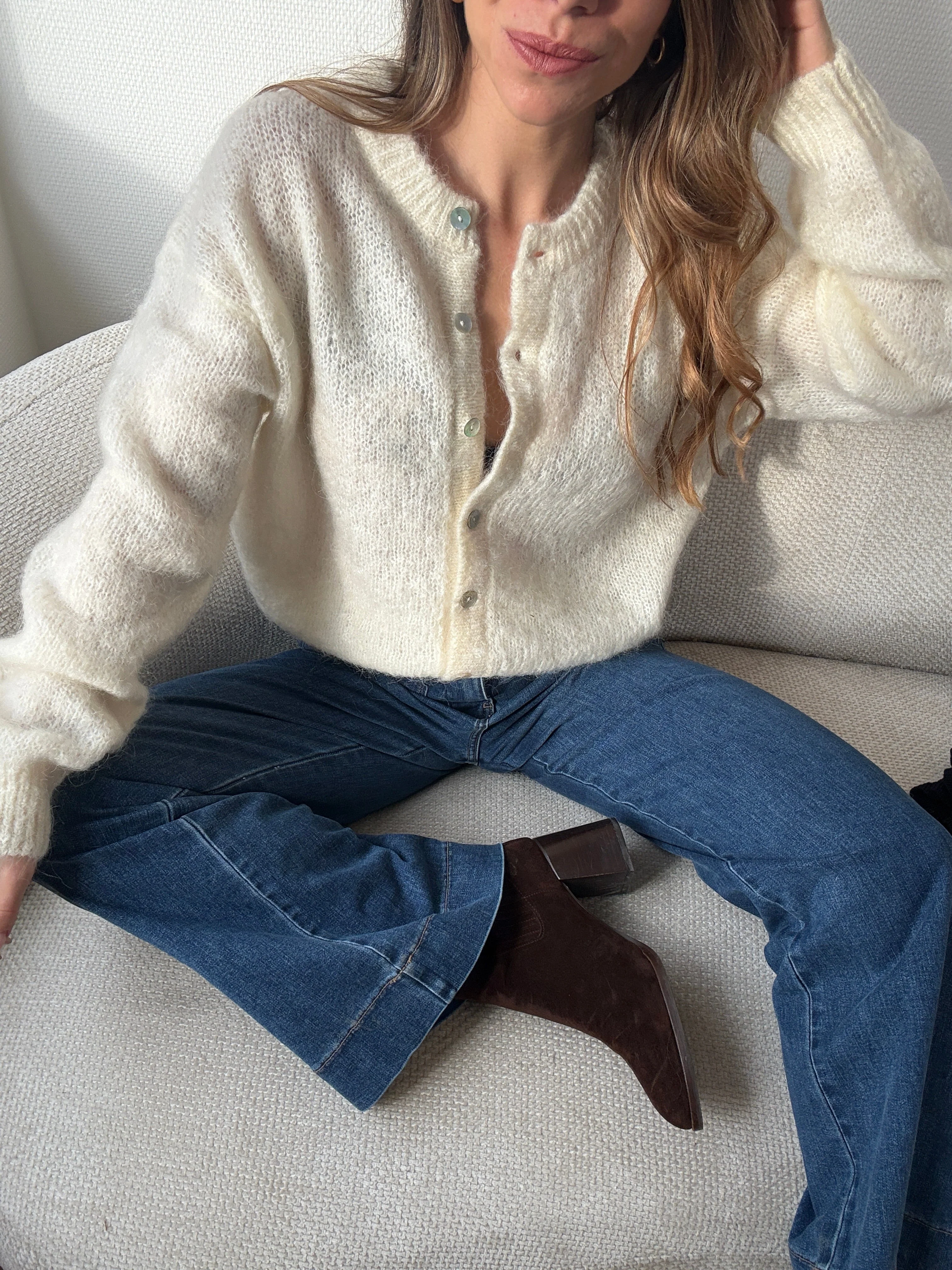 Cardigan Garance Écru - Image 2
