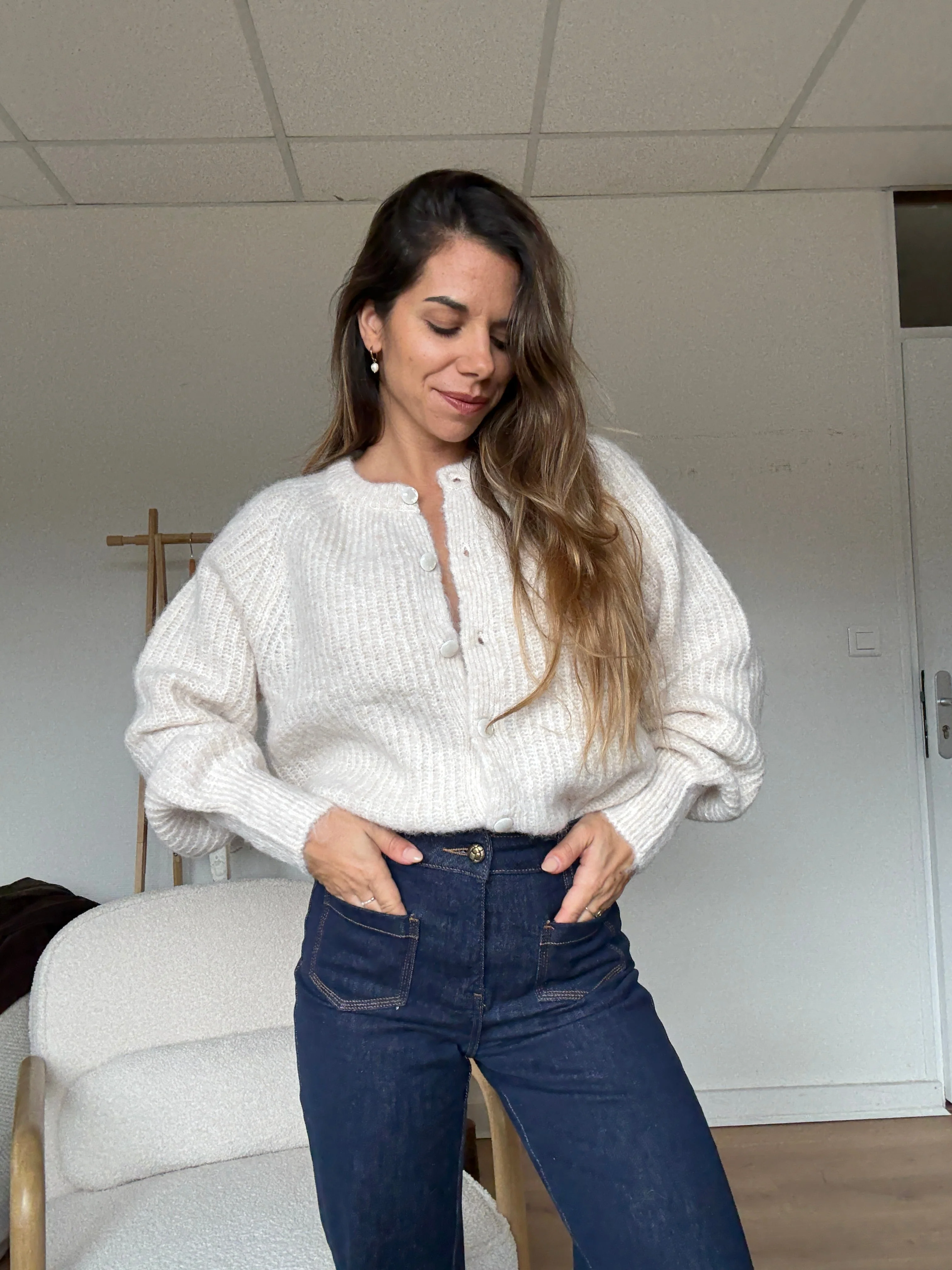 Cardigan Irène Beige - Image 4