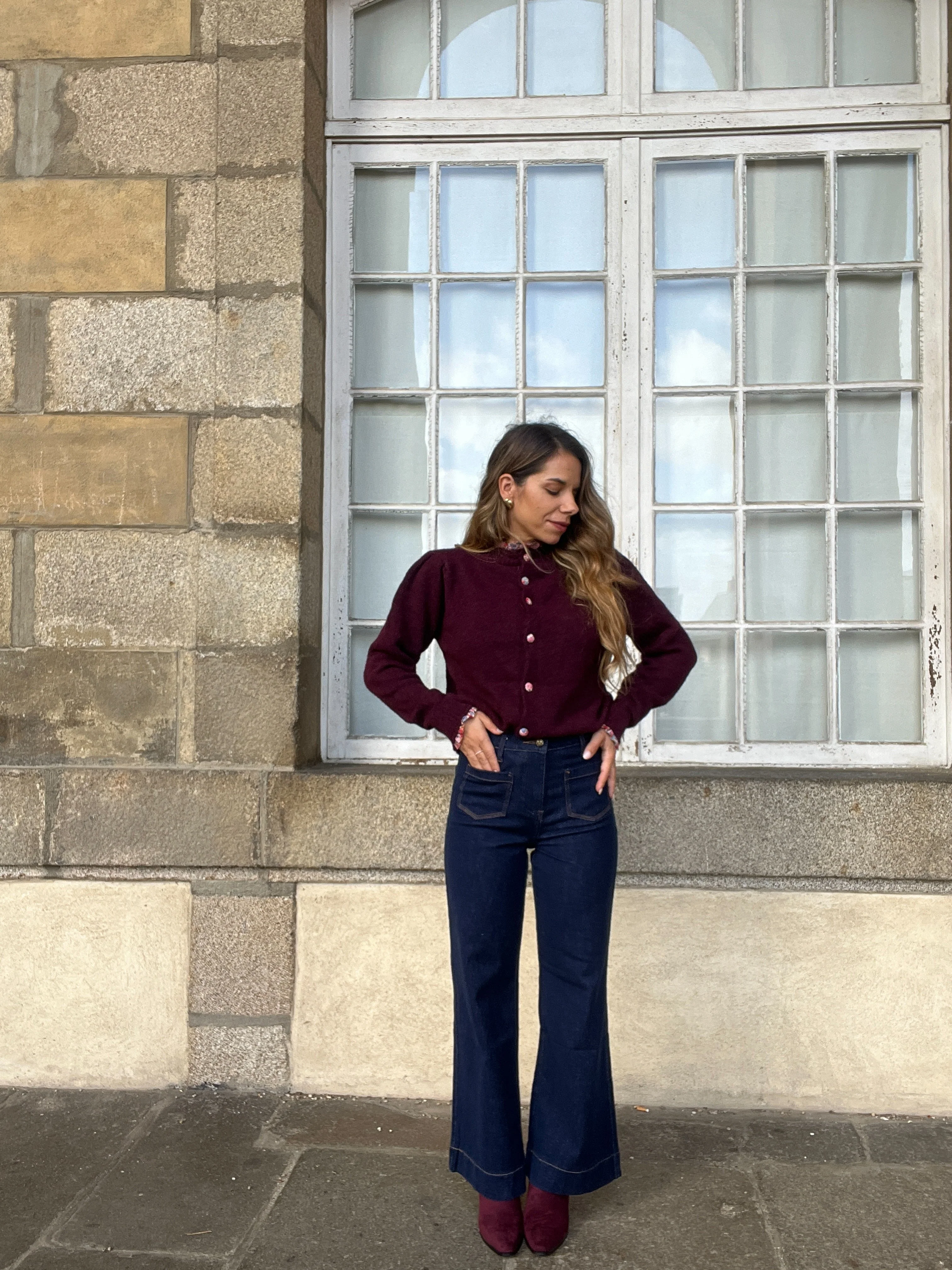 Cardigan Liberty Alma Bordeaux - Image 3