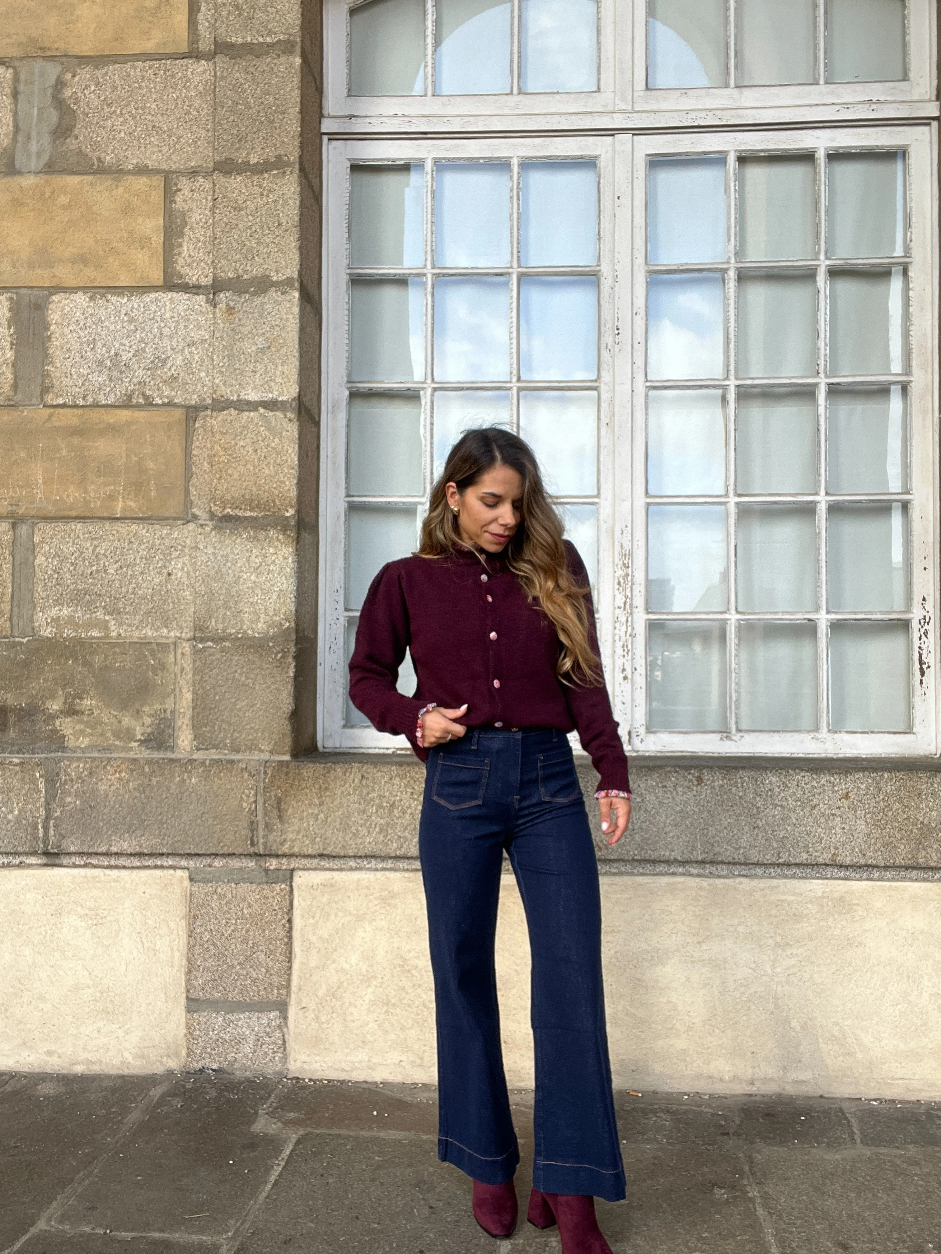 Cardigan Liberty Alma Bordeaux - Image 7