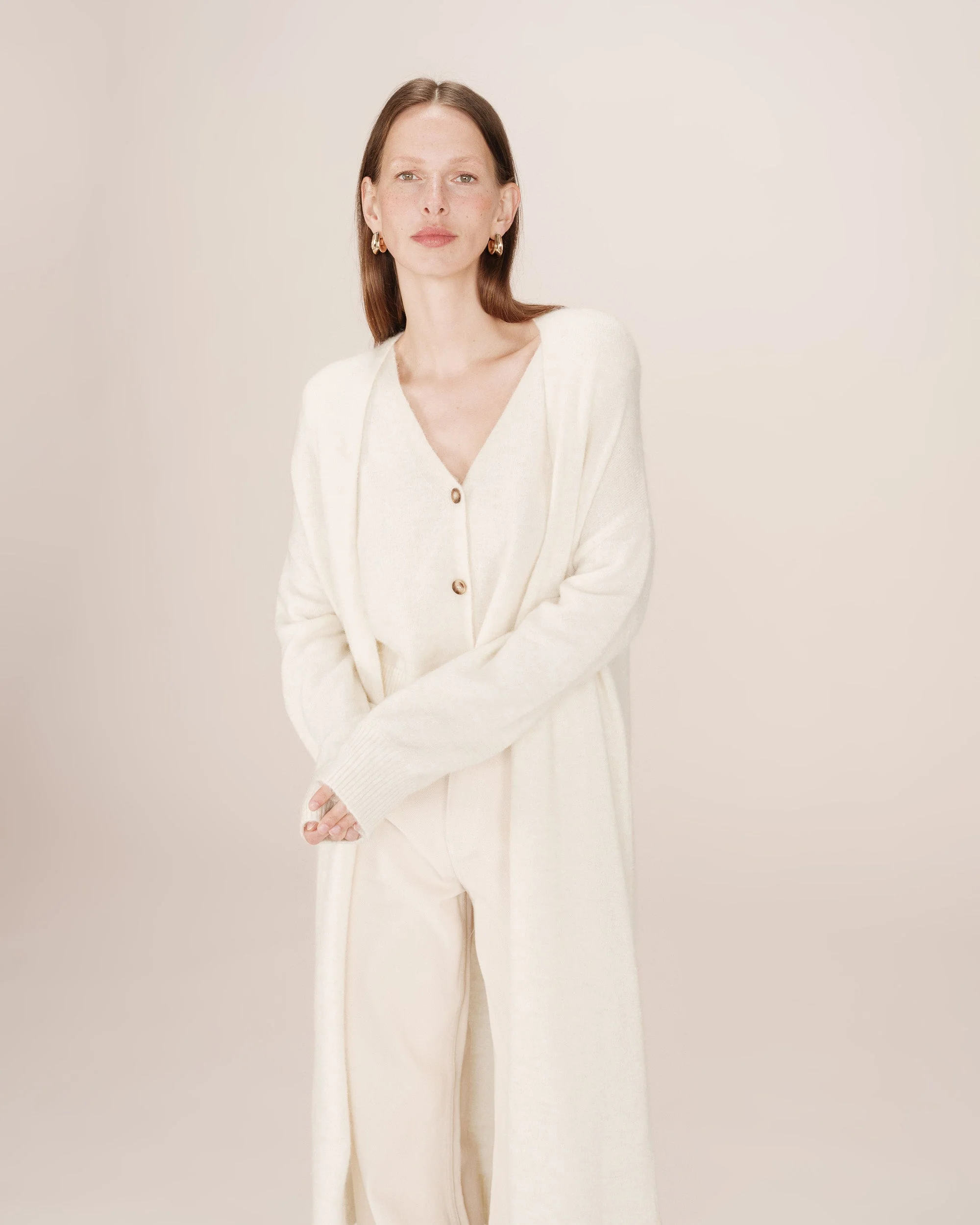 Cardigan Long Ivoire Santiago - Image 2