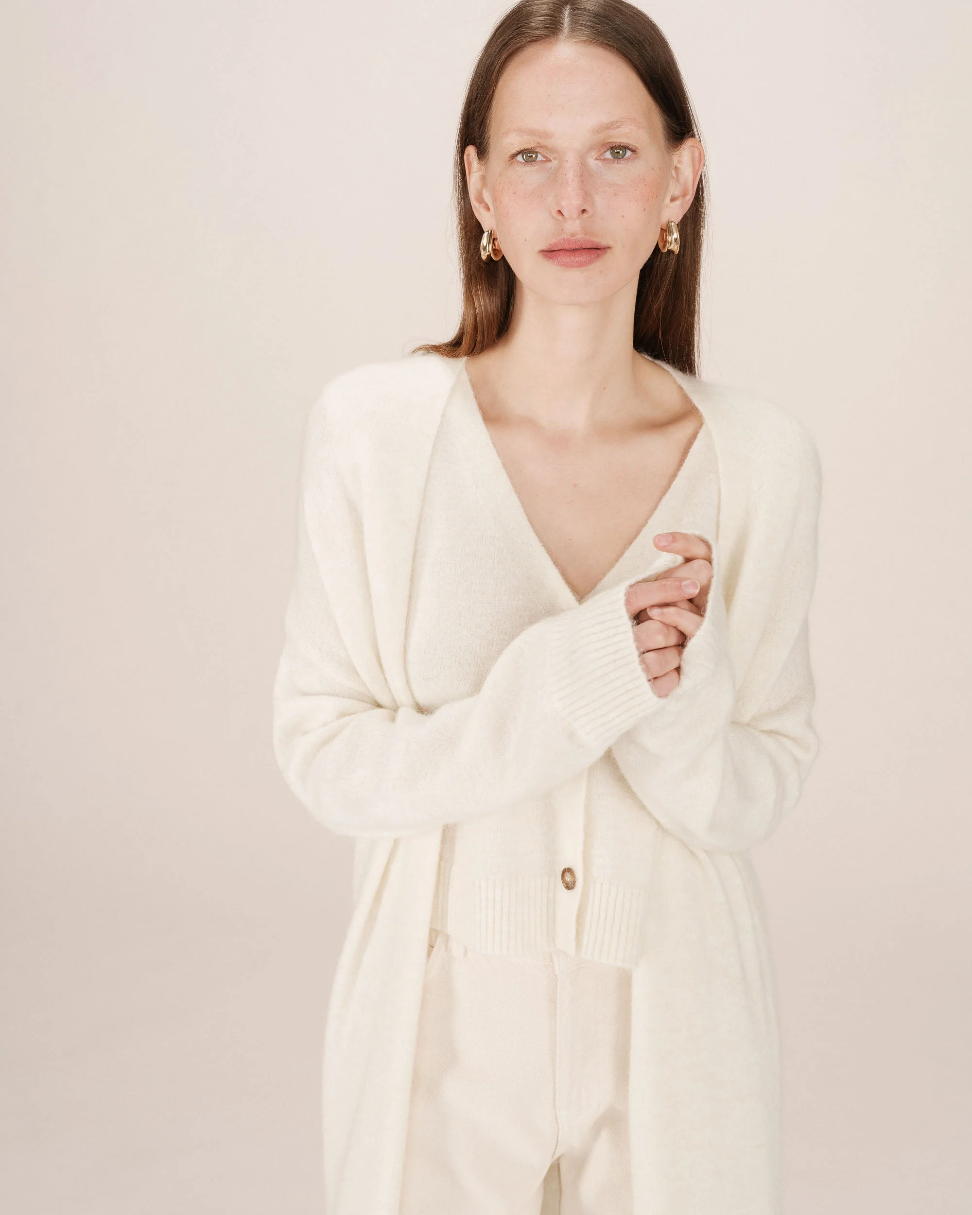 Cardigan Long Ivoire Santiago - Image 4