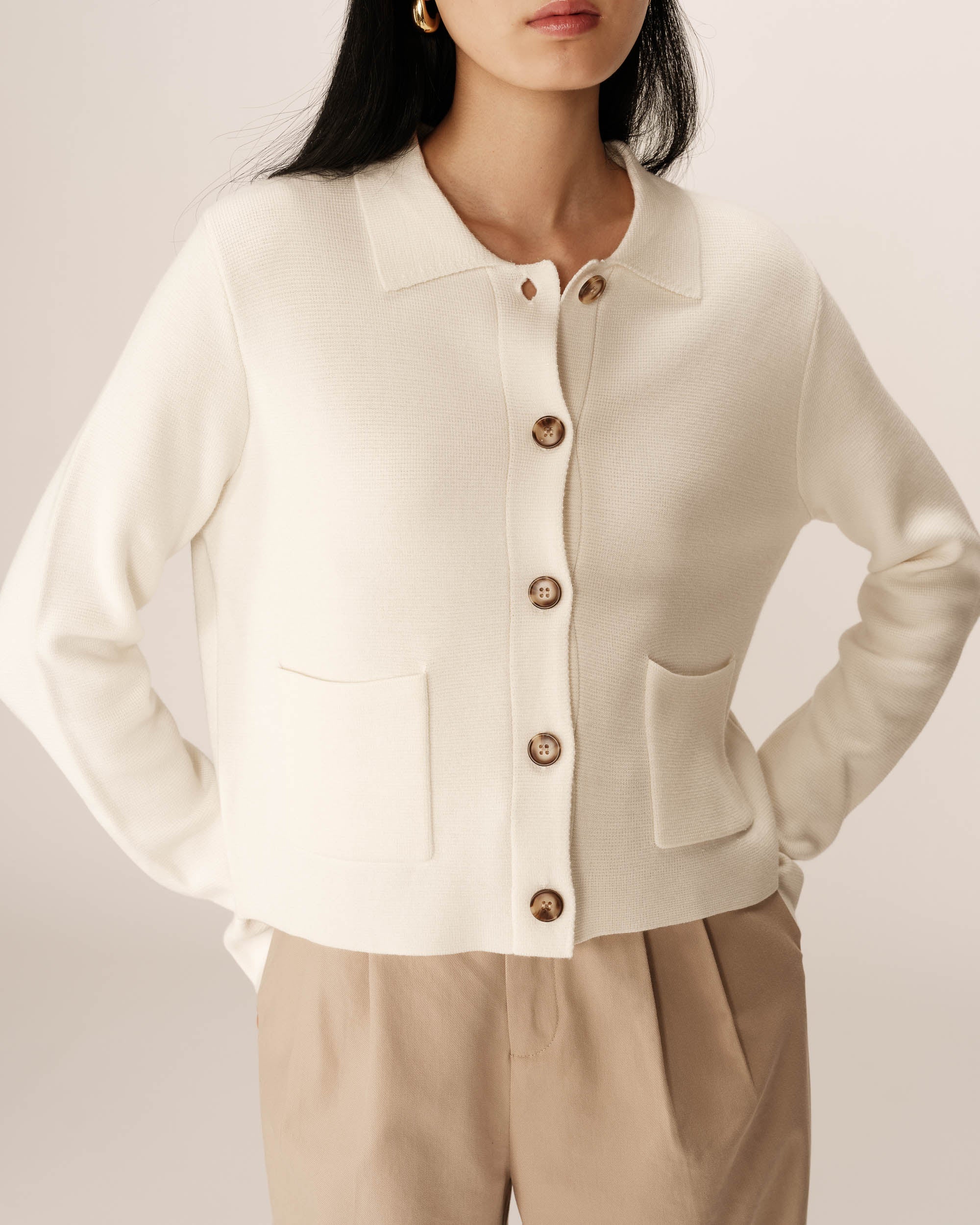 Cardigan Pam - Ecru - Image 4