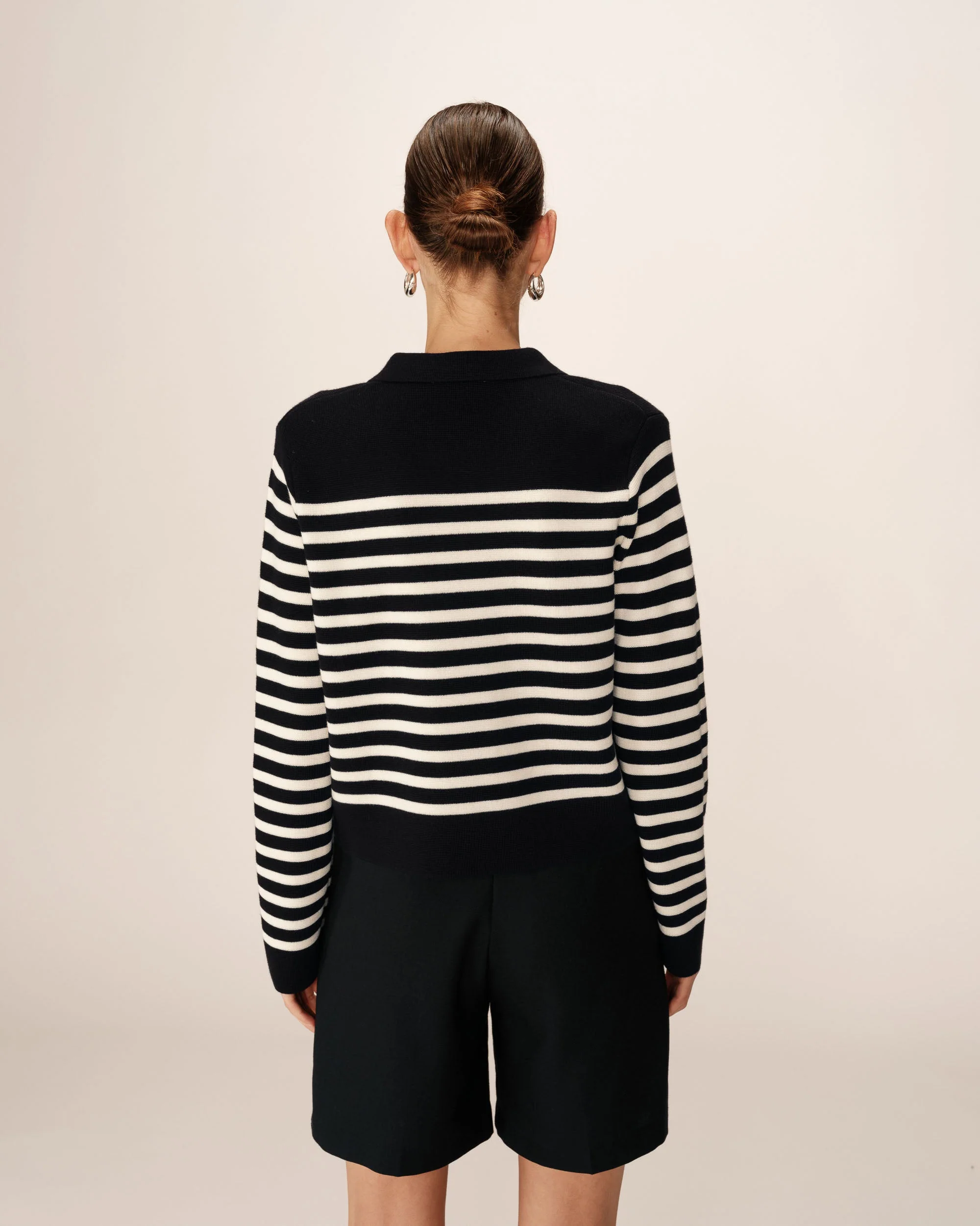 Cardigan Pam - Rayures Marine - Image 5