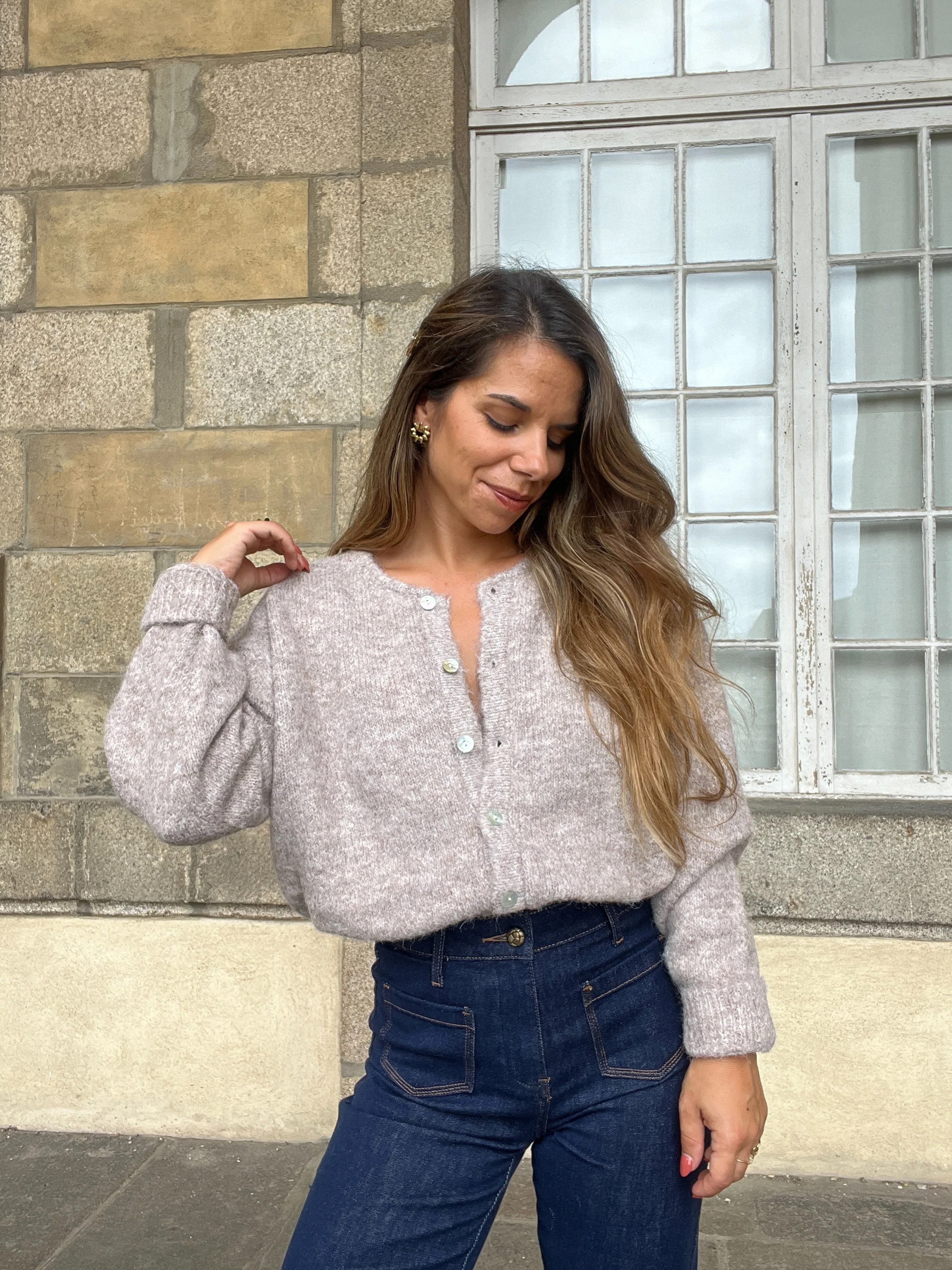 Cardigan Charlie Taupe - Image 5